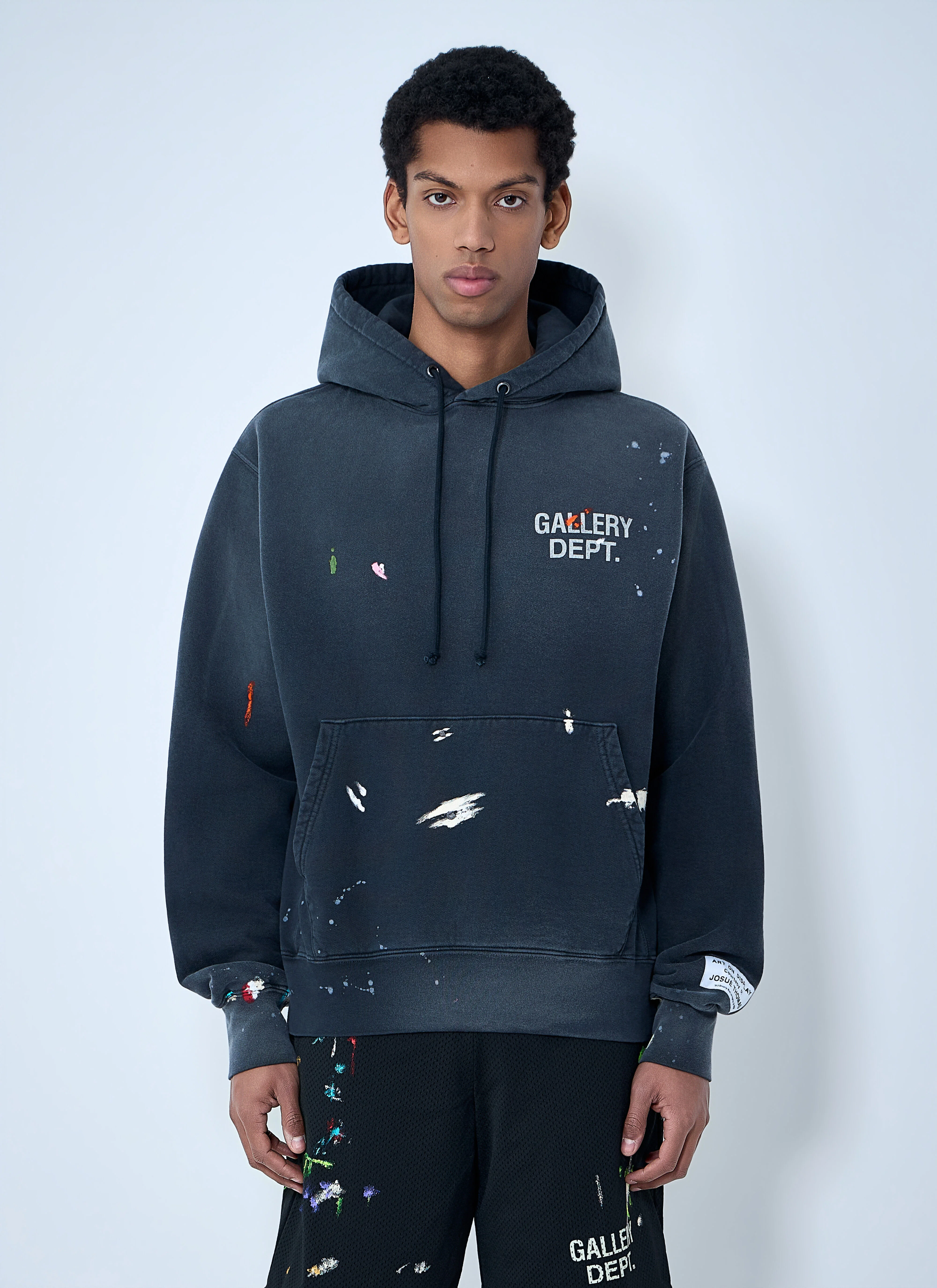 Paint Splatter Hooded Sweatshirt - 1