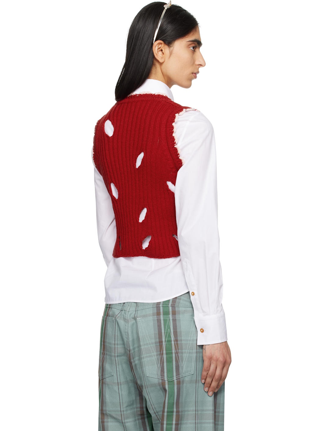 Red Slash Tank Top - 3
