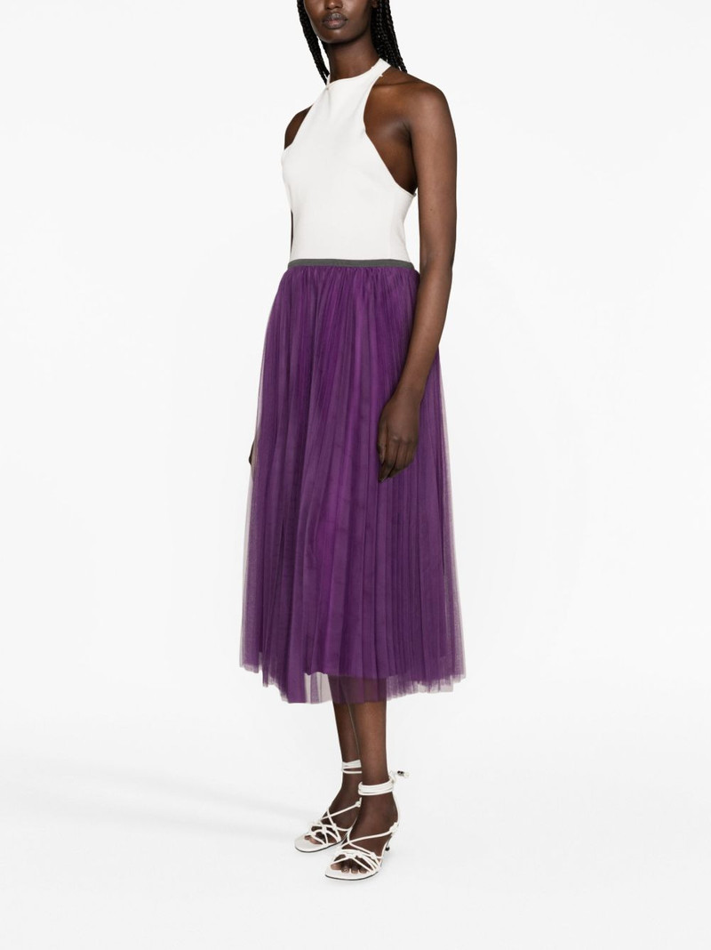 pleated tulle midi skirt 4