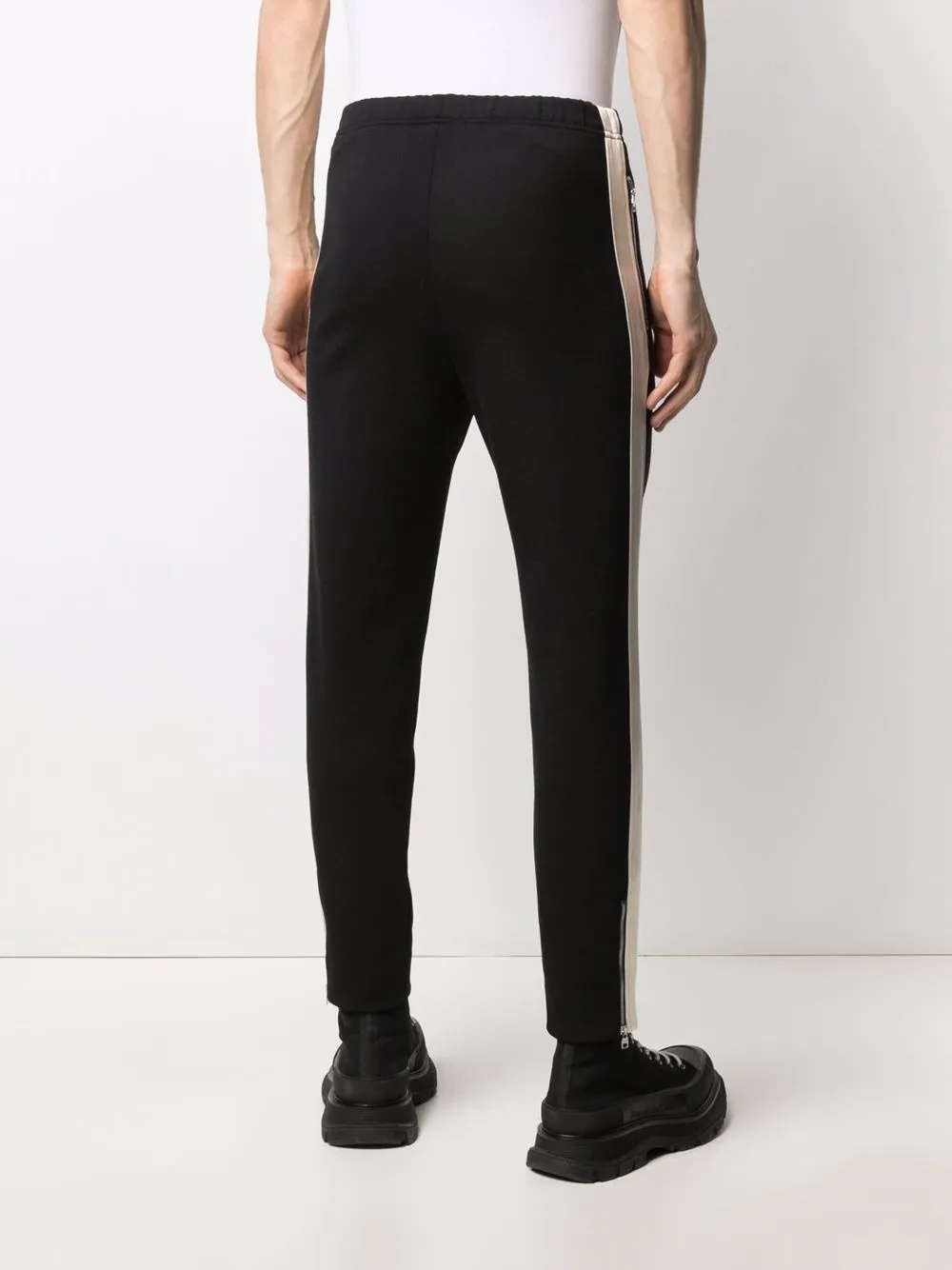 side-stripe track pants - 4