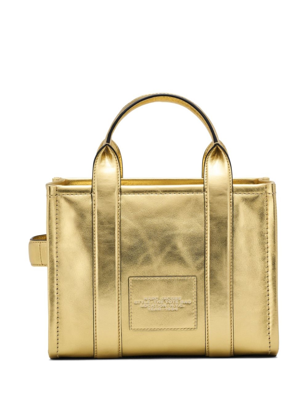 The Small Metallic Leather Duffle bag - 3