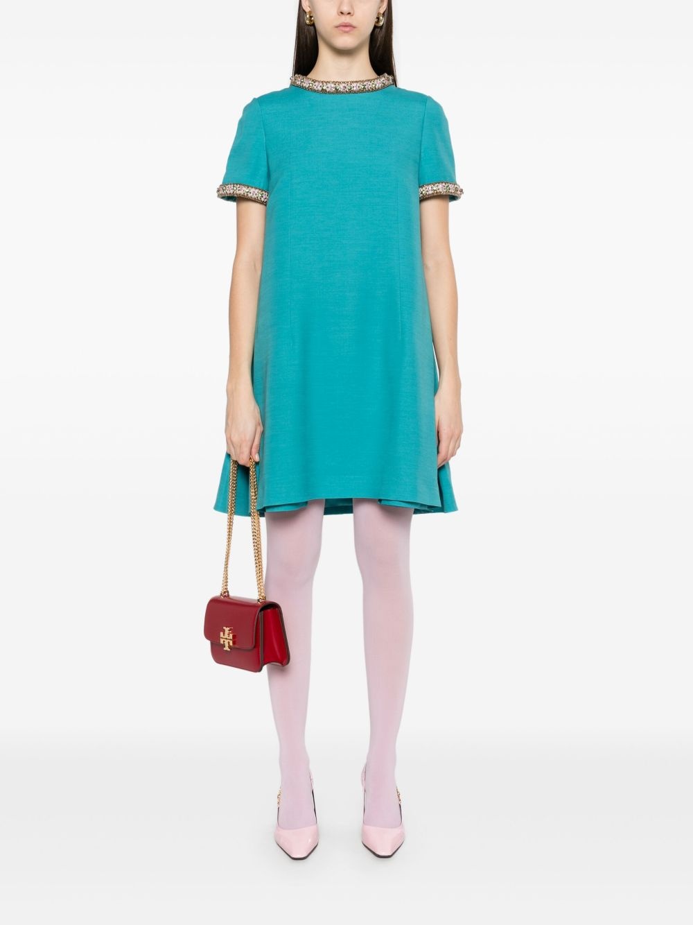 crystal-embellished dress - 2