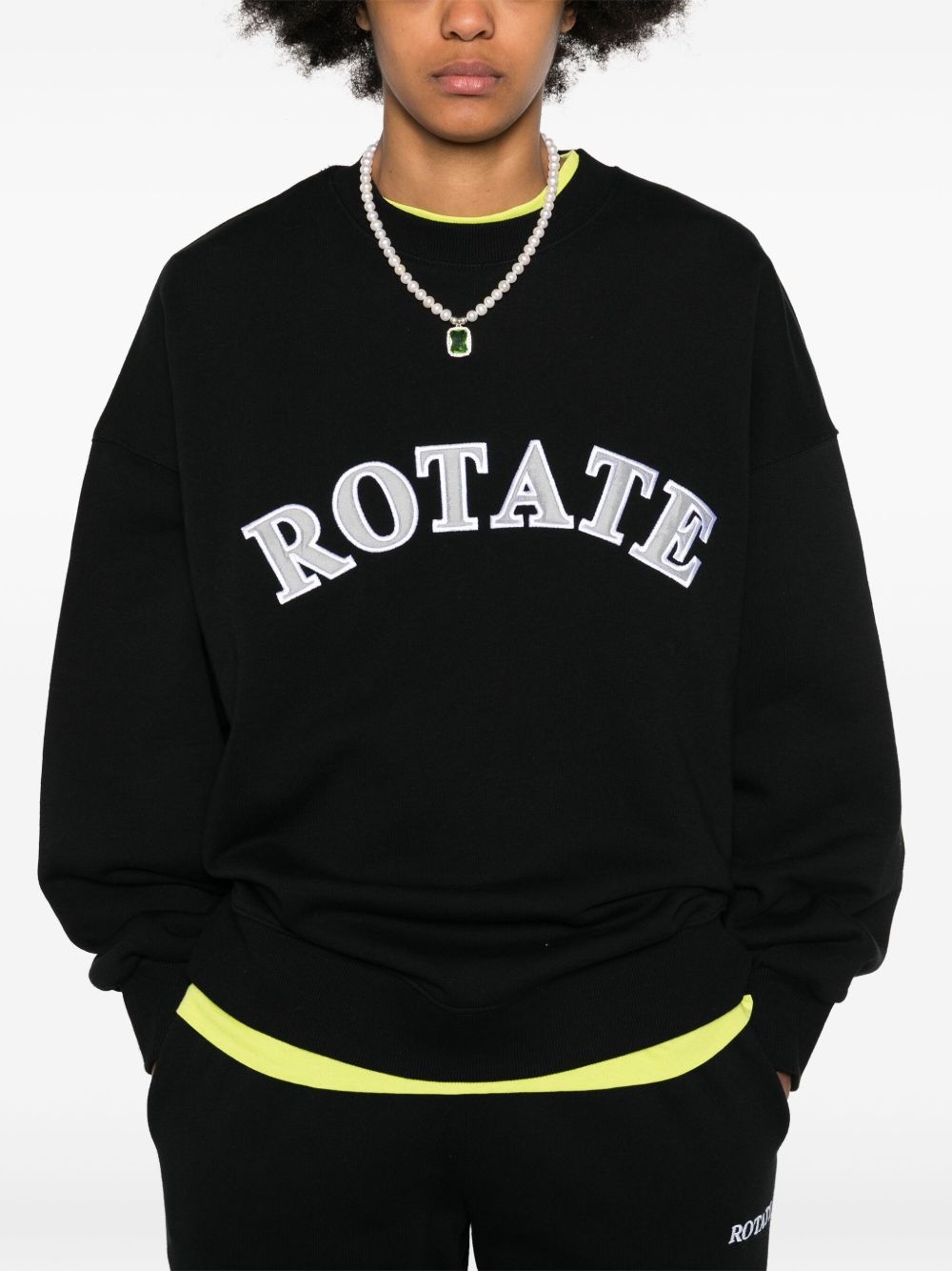 logo-patch organic-cotton sweatshirt - 5