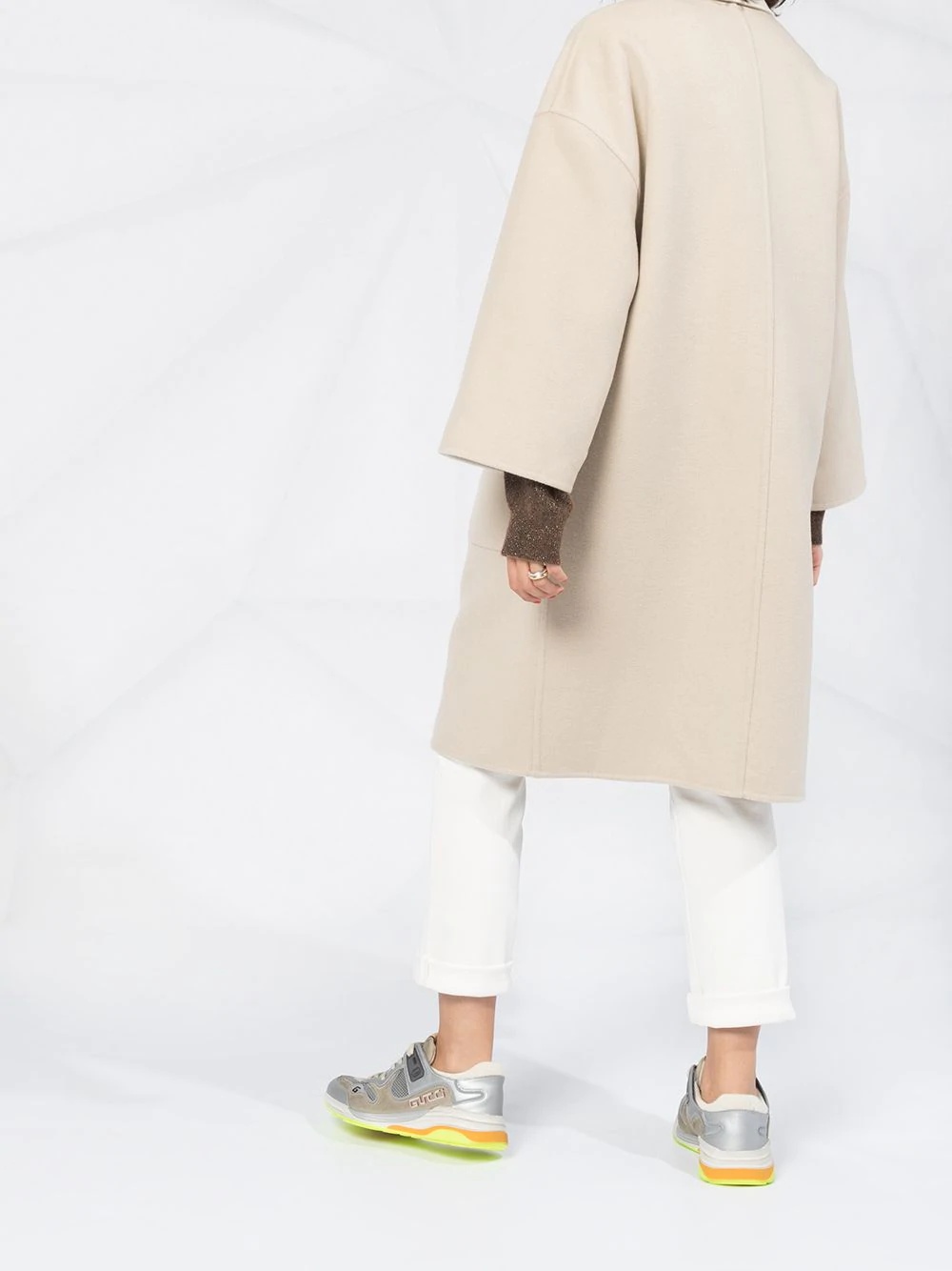 double-face oversized coat - 6