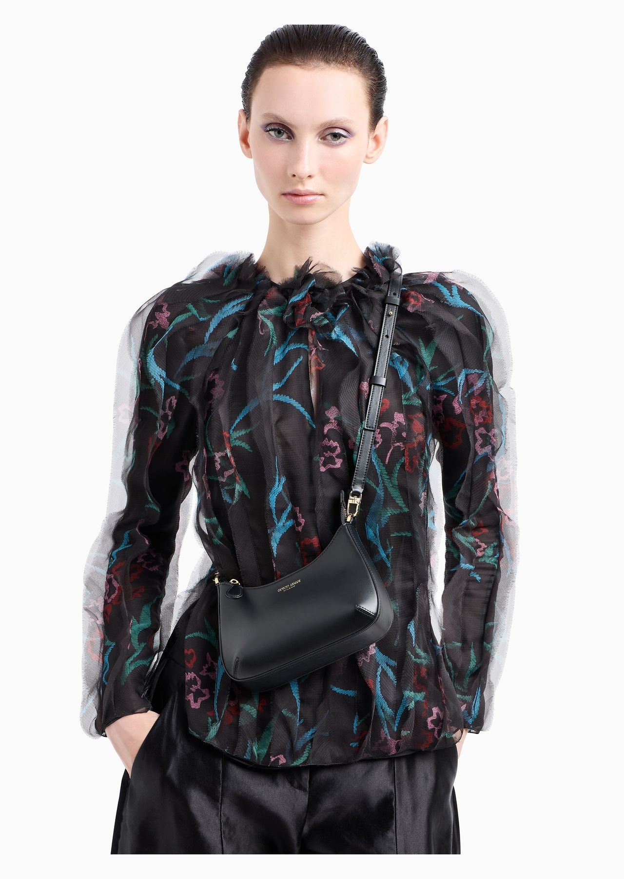 Mini la Prima leather handbag - 7
