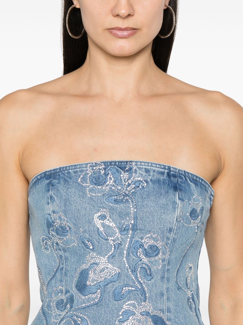 rhinestone-embellished top - 5