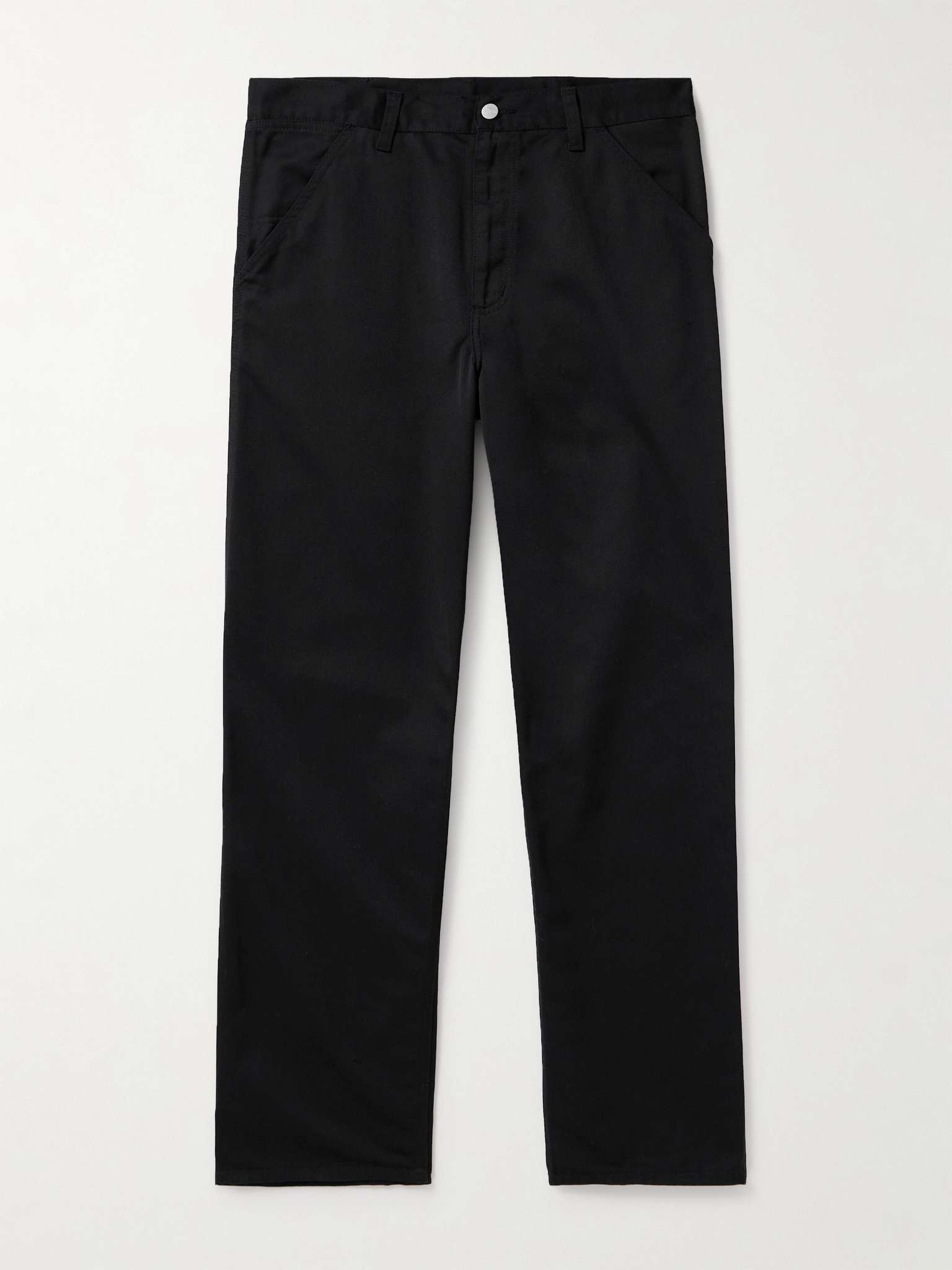 Straight-Leg Twill Trousers - 1