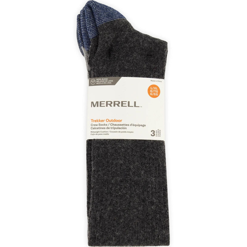 MERRELL Trekker Outdoor Crew Socks 3 Pack outlook