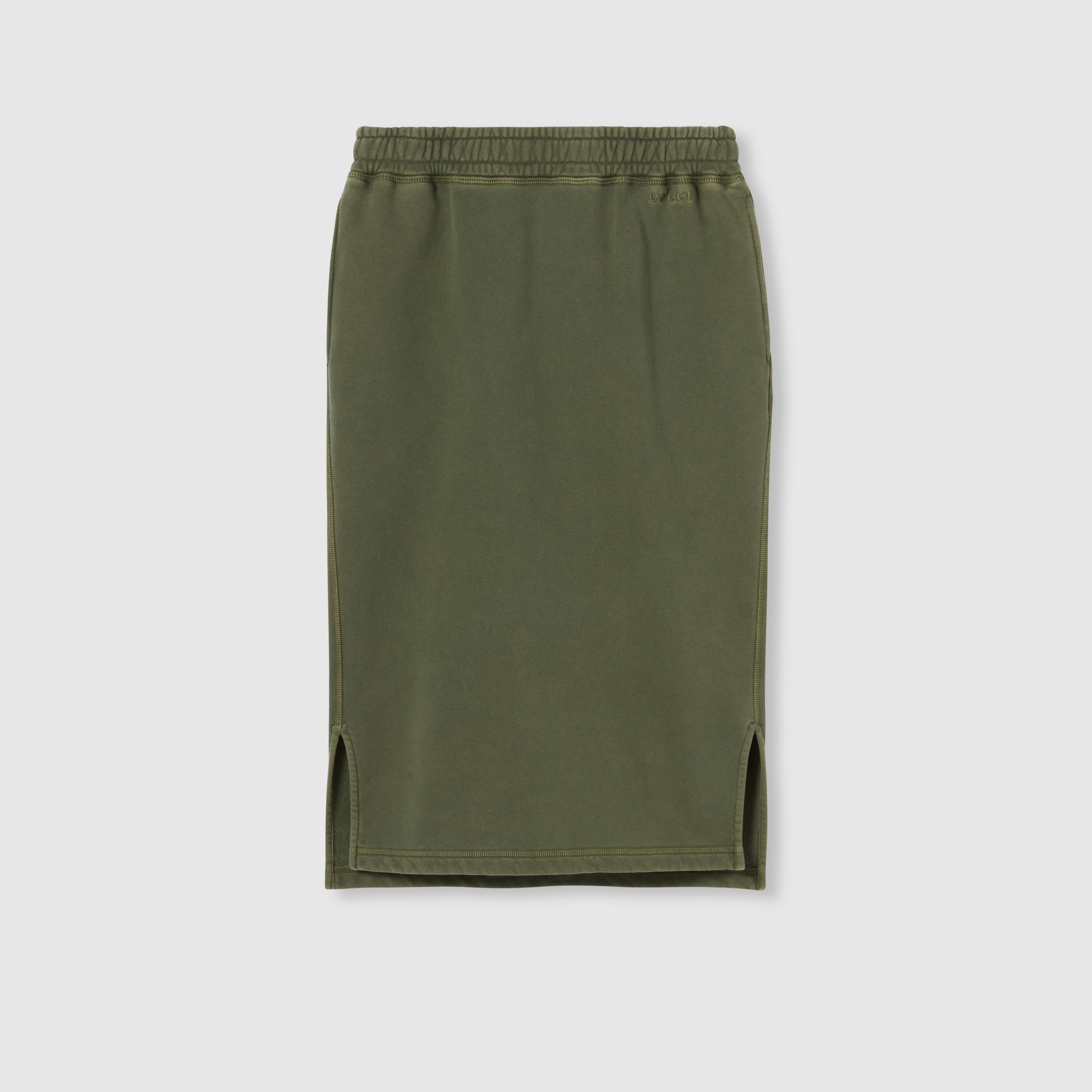 Cotton jersey skirt with embroidery - 1