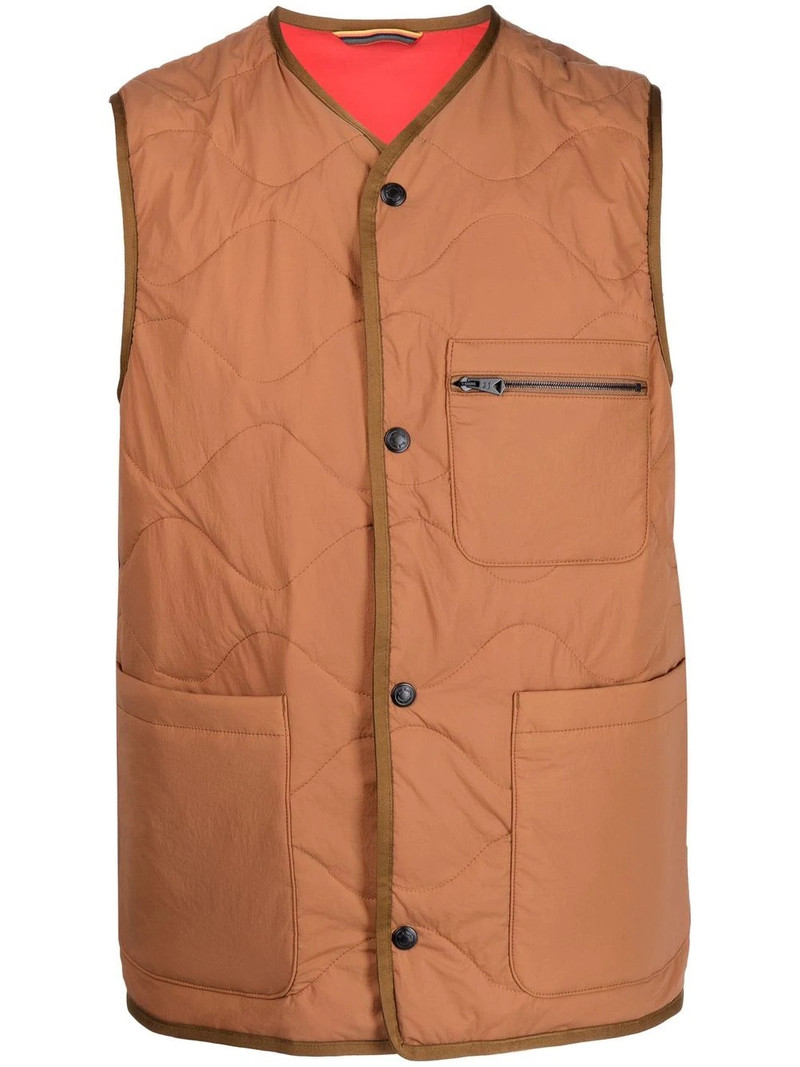 quilted wave gilet 1