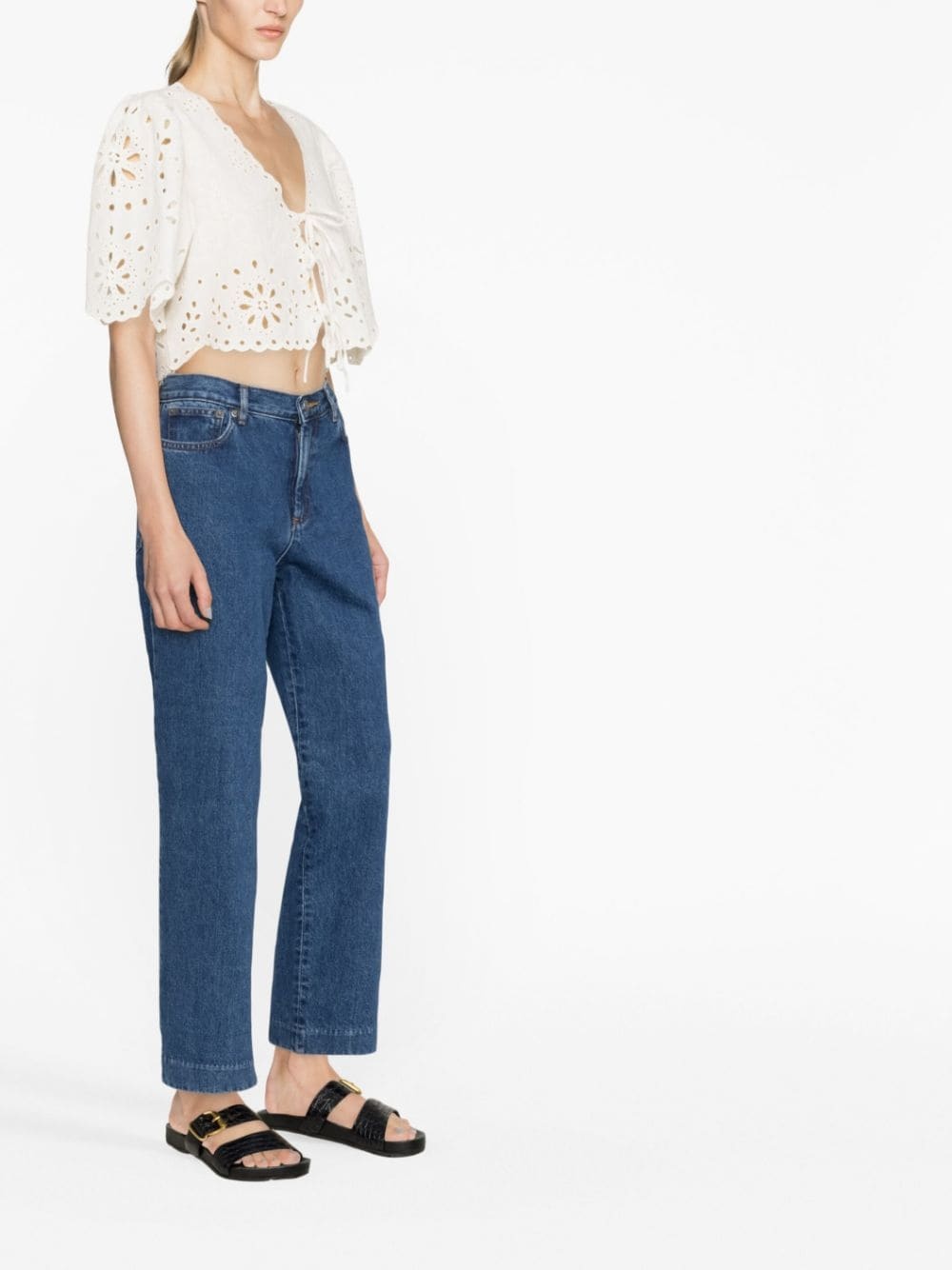 Sailor cropped jeans - 5