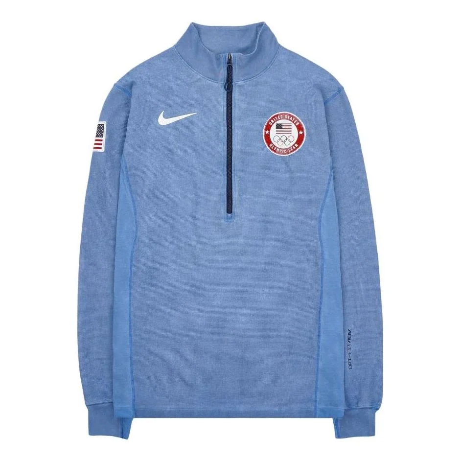 Nike ACG Dri-FIT ADV Team USA Olympics 1/2 Zip Top 'Blue' DH1593-476 - 1