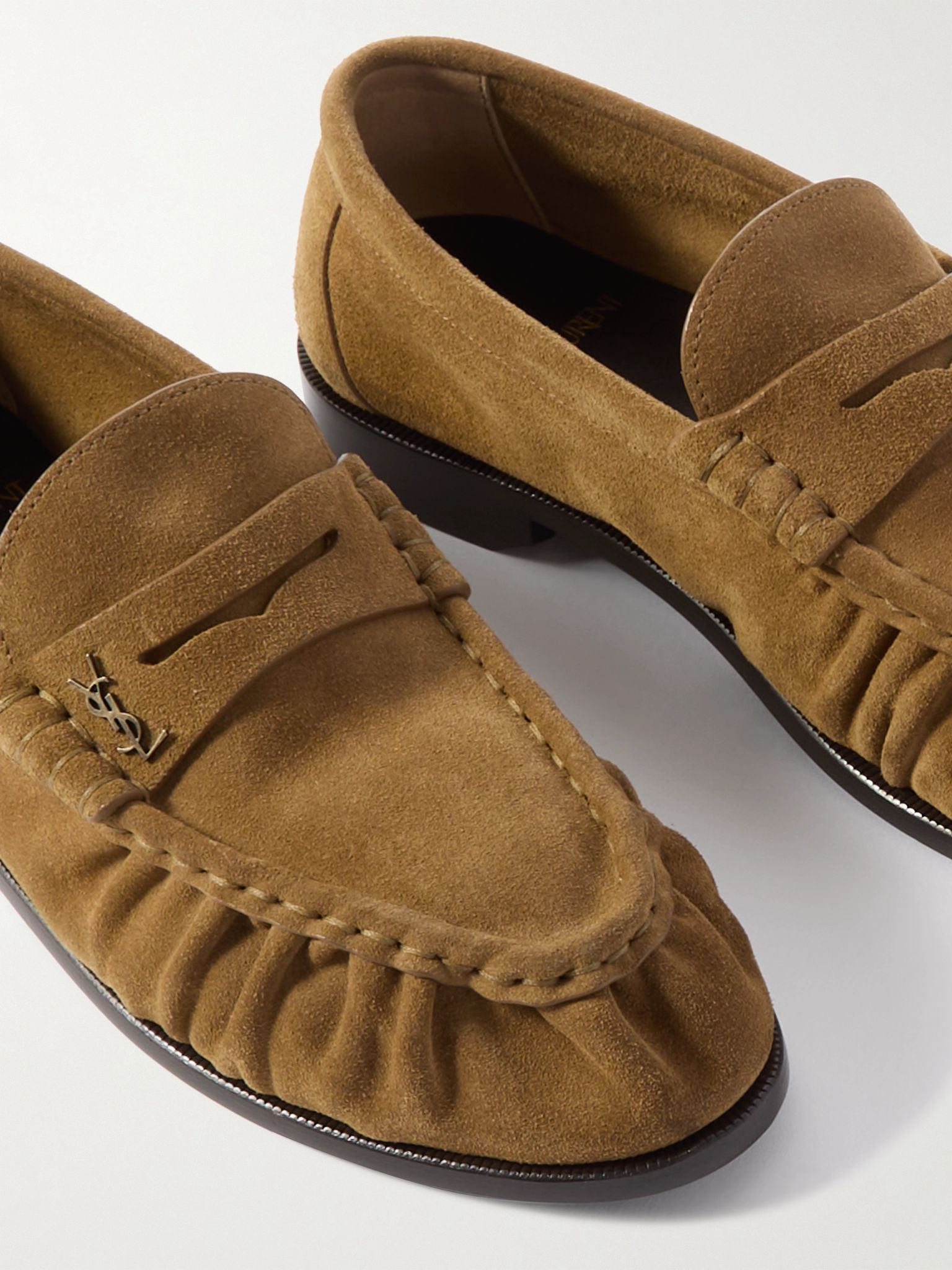Le Loafer suede loafers Brown - 4