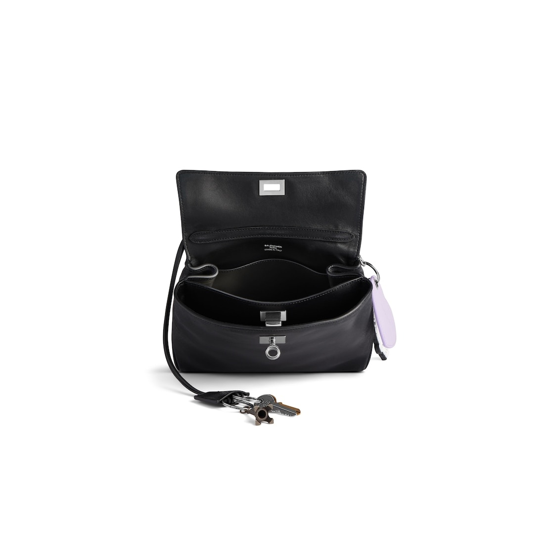Women's Rodeo Mini Handbag Used Effect With Charms in Black - 5