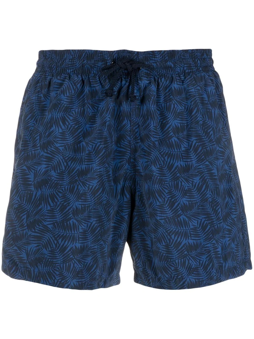 leaf print swim shorts - 1