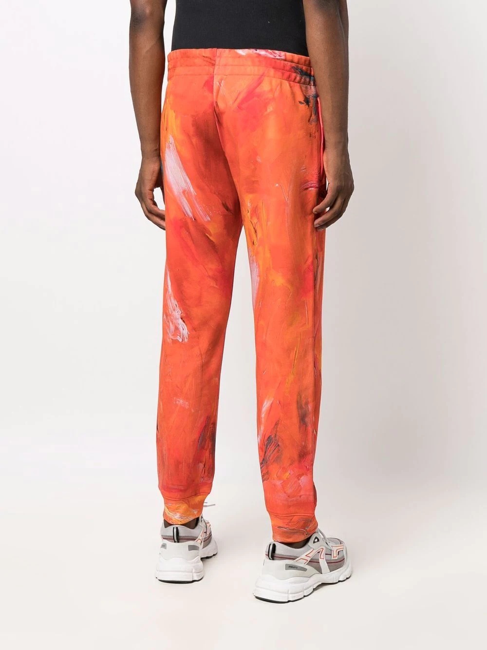 paint-effect joggers - 4