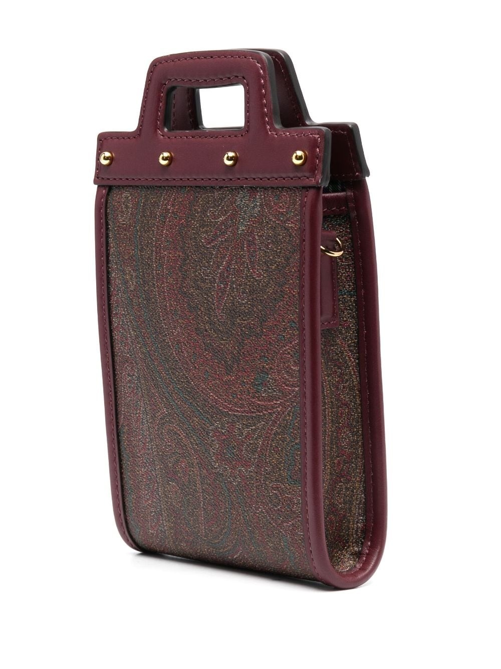 logo-embroidered paisley-print crossbody bag - 3