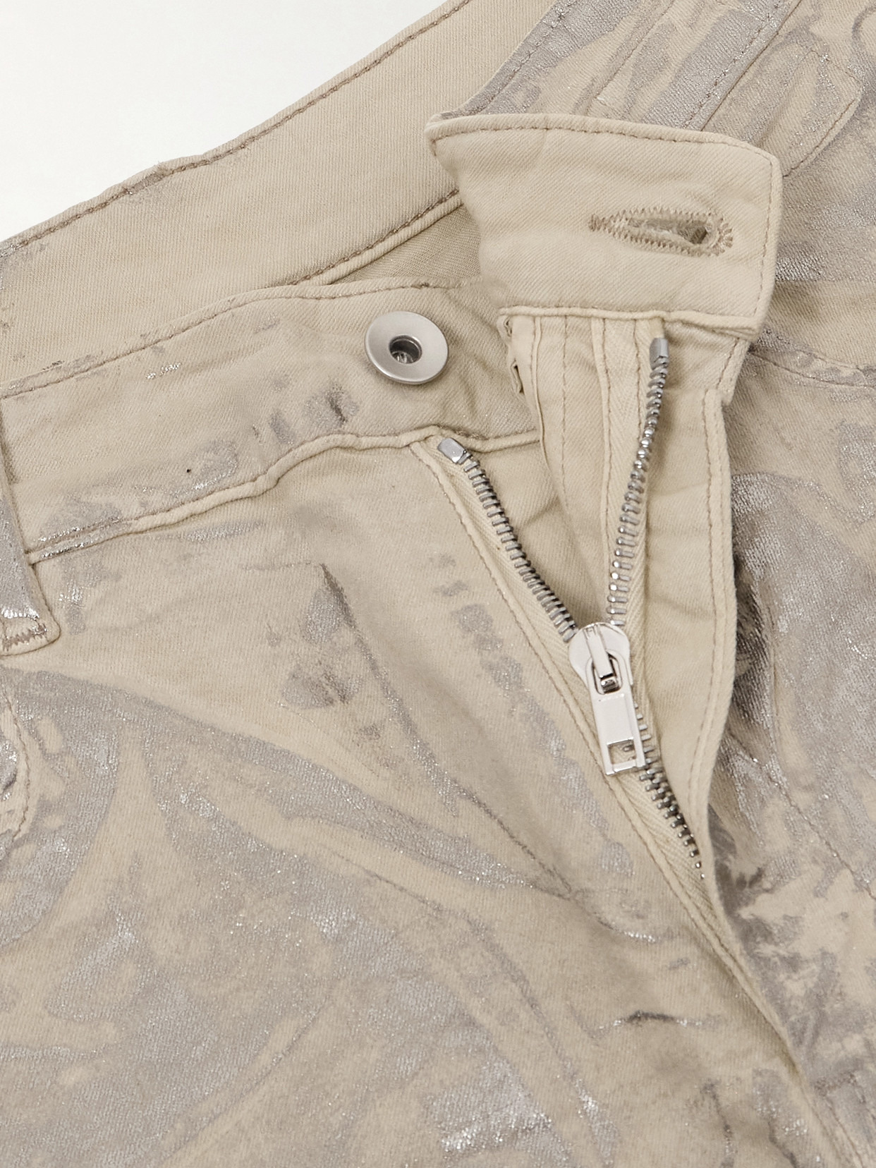 Geth Metallic Wide-leg Jeans - 4