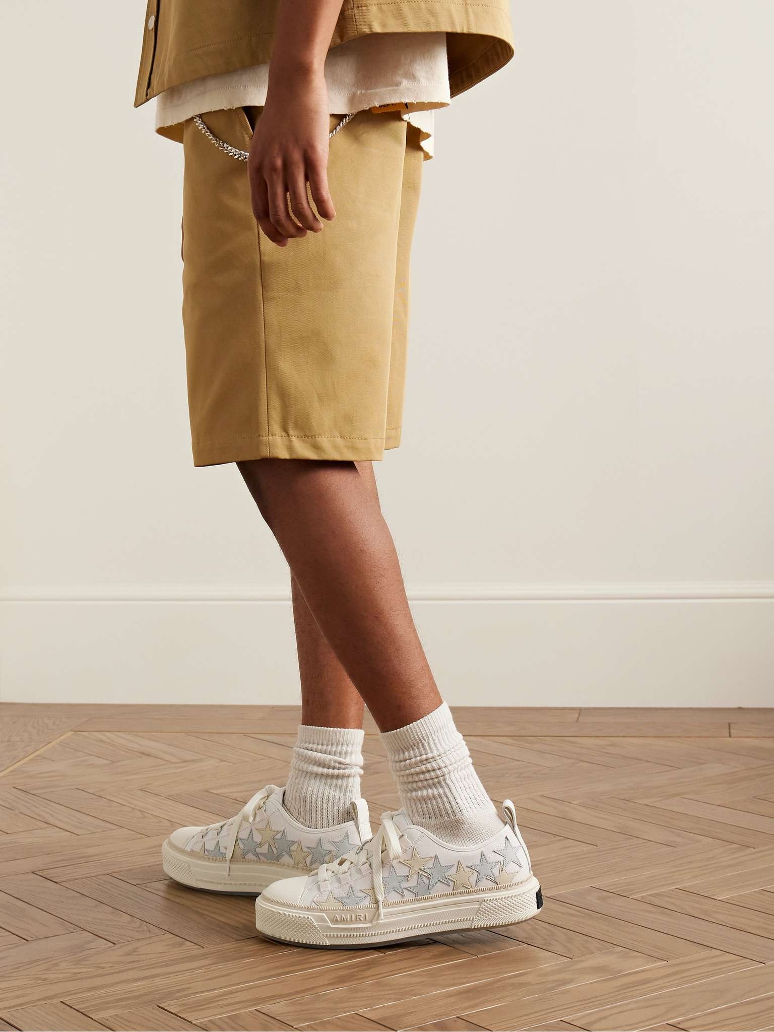 Stars Court Leather and Rubber-Trimmed Appliquéd Canvas Sneakers - 2