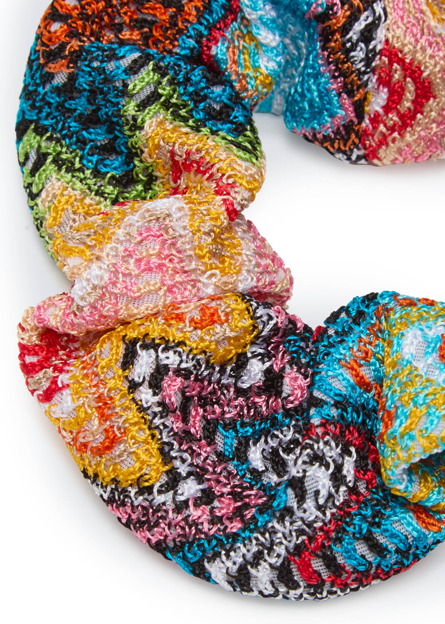 Missoni Zigzag-intarsia Knitted Scrunchie - 3