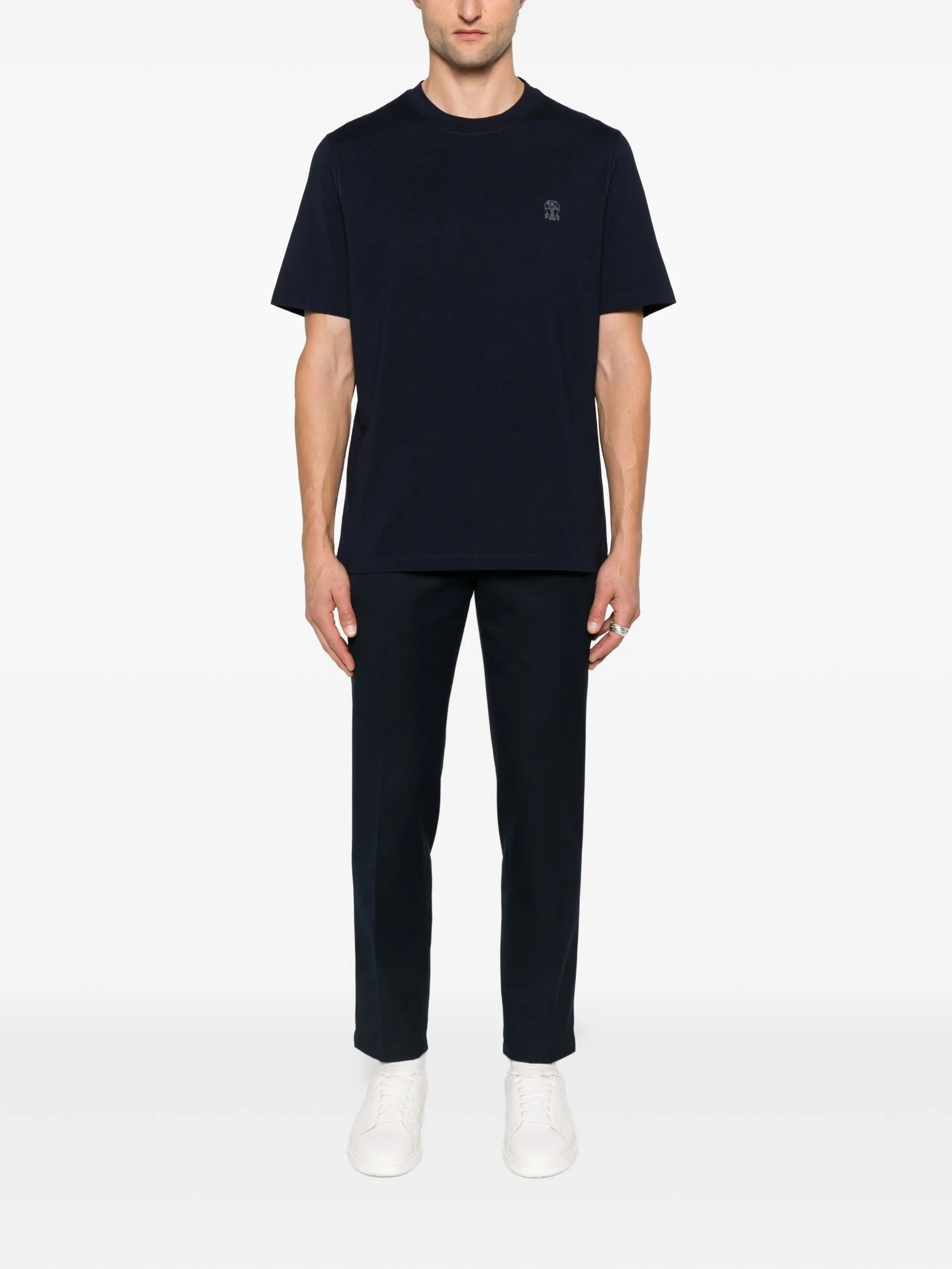 Brunello Cucinelli Logo-detail Crew-neck T-shirt - 2