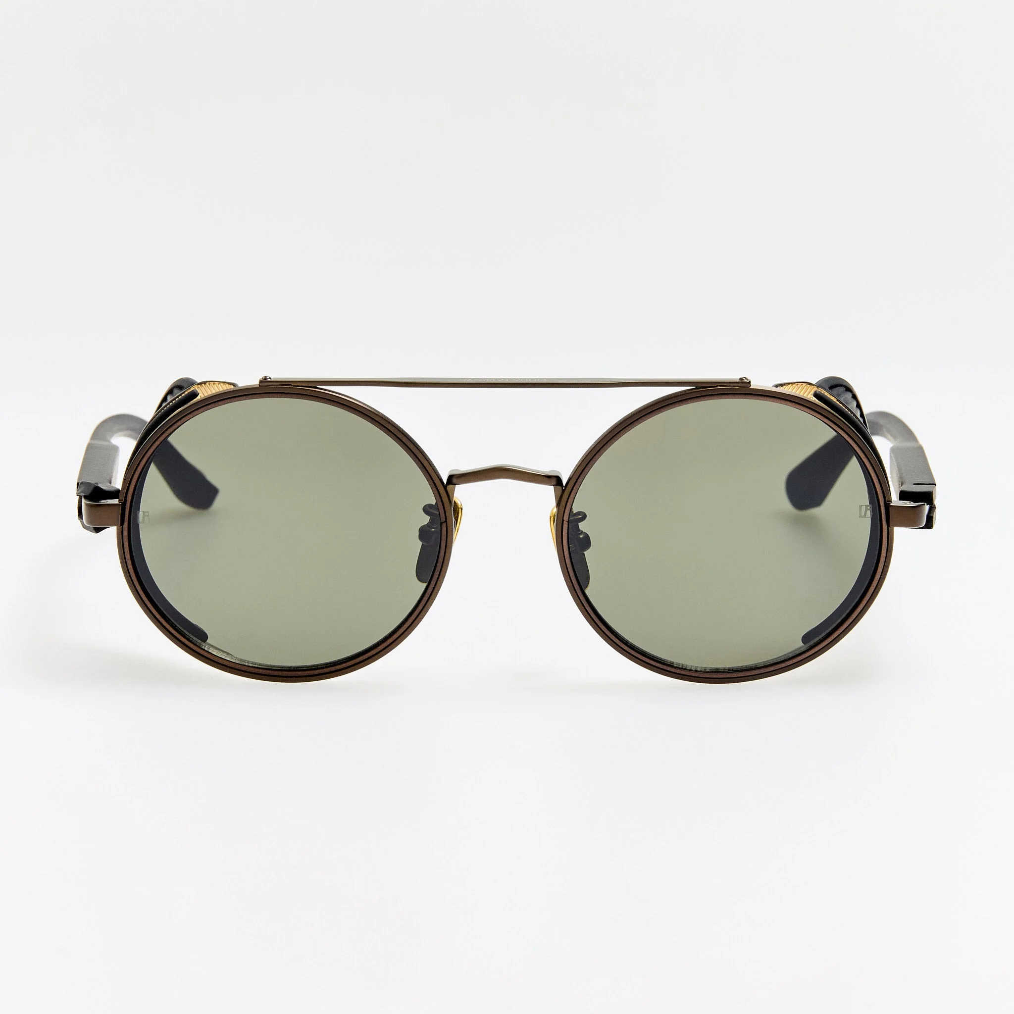 Baret Explorer Sunglasses in Matt Nickel and 22K Gold - 1