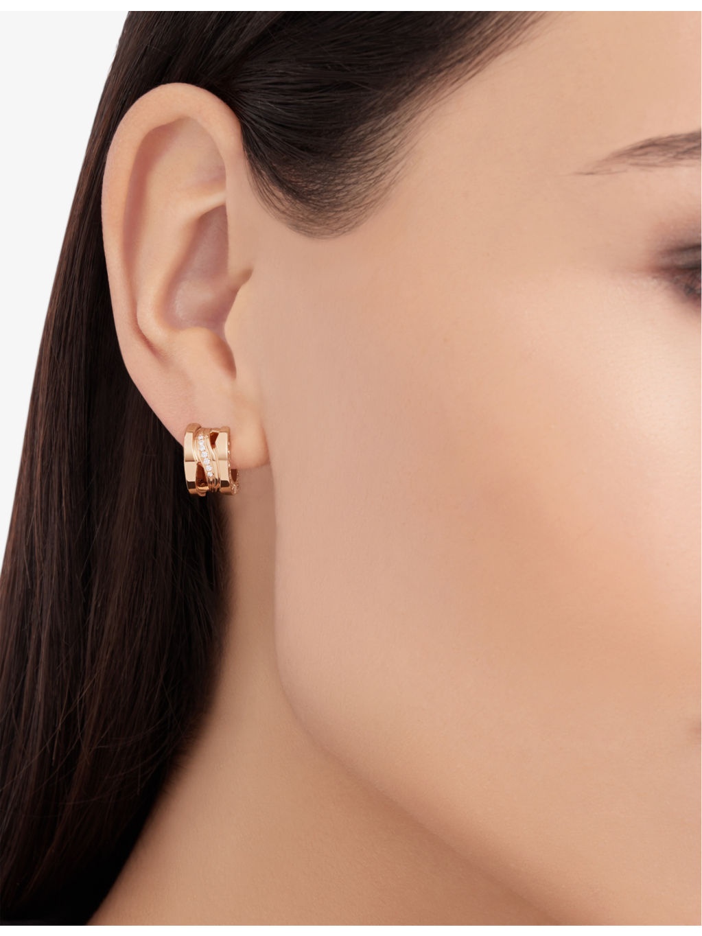 B.zero1 XXth Anniversary 18ct rose-gold and diamond earrings - 4