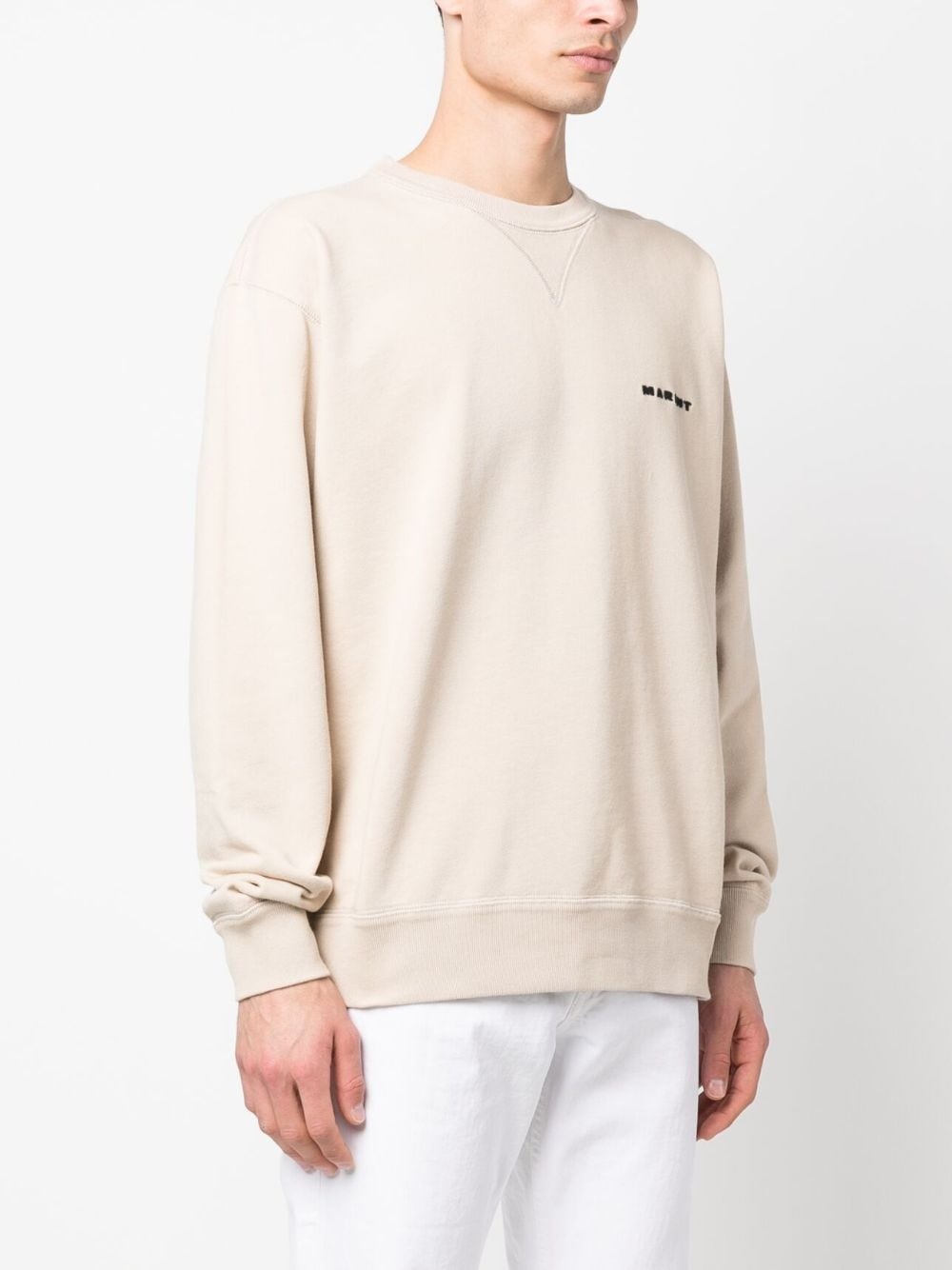 embroidered-logo sweatshirt - 3