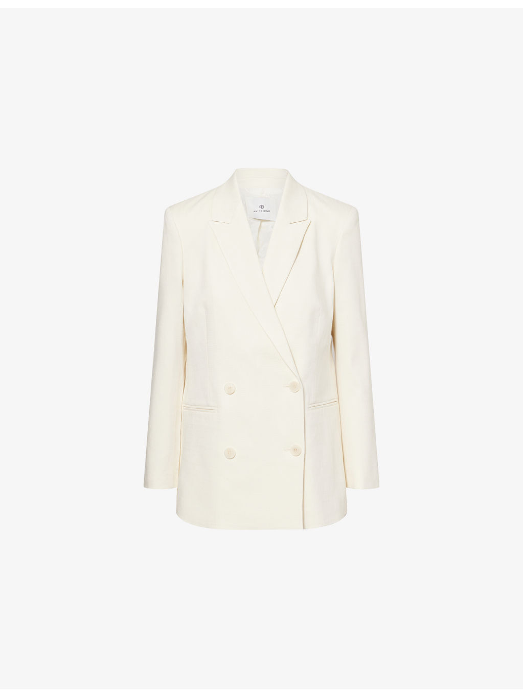 Jasmine Peak-Lapels Stretch-Woven Blazer - 1