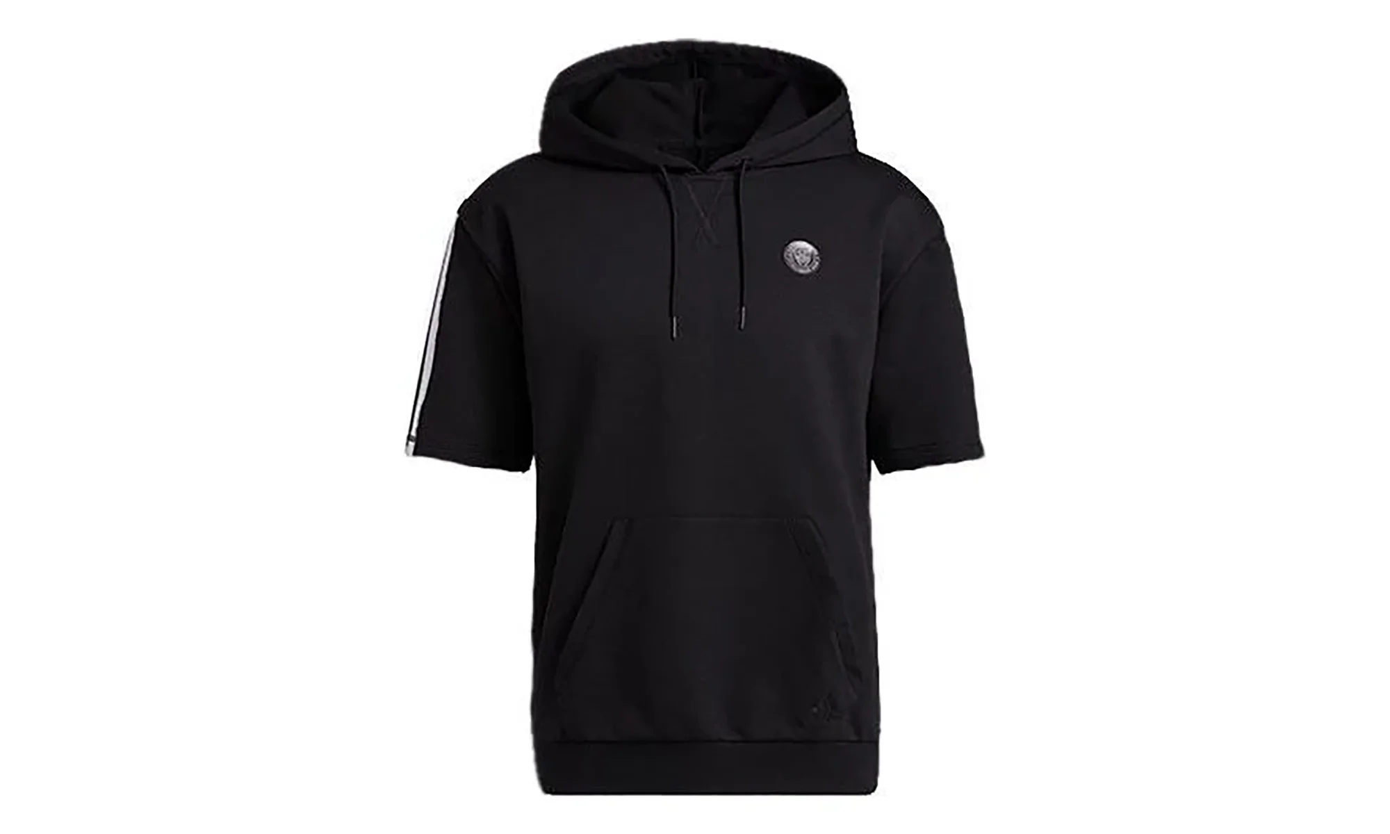 Donovan Mitchell Short Sleeve Hoodie "Black" HB6757 - 1