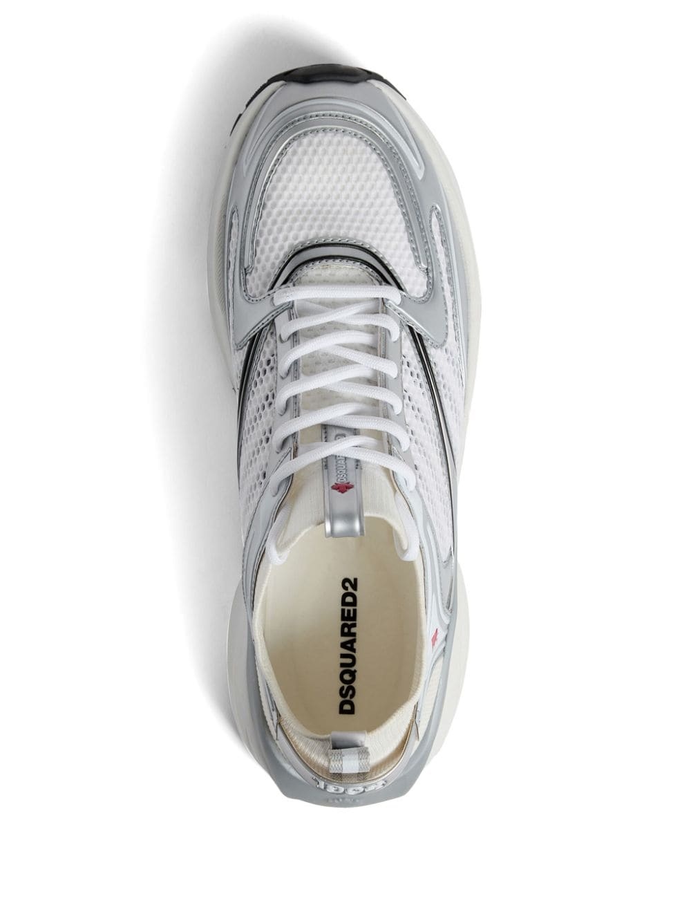 Dash panelled mesh sneakers - 4
