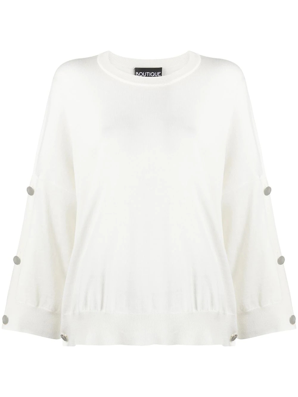 fine knit buttoned jumper - 1