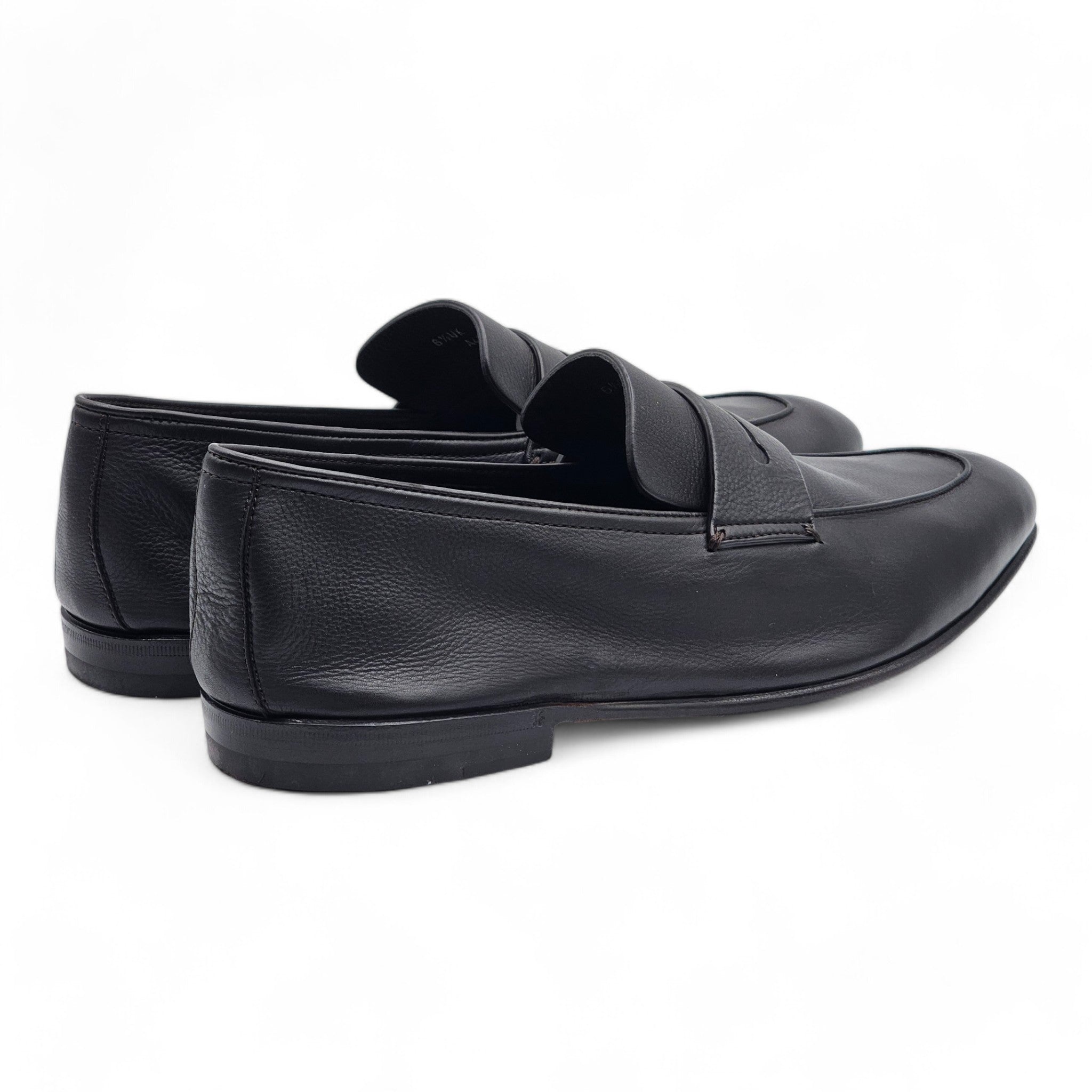 Zegna L'Asola Penny Loafers - Leather - Dark Brown - 5