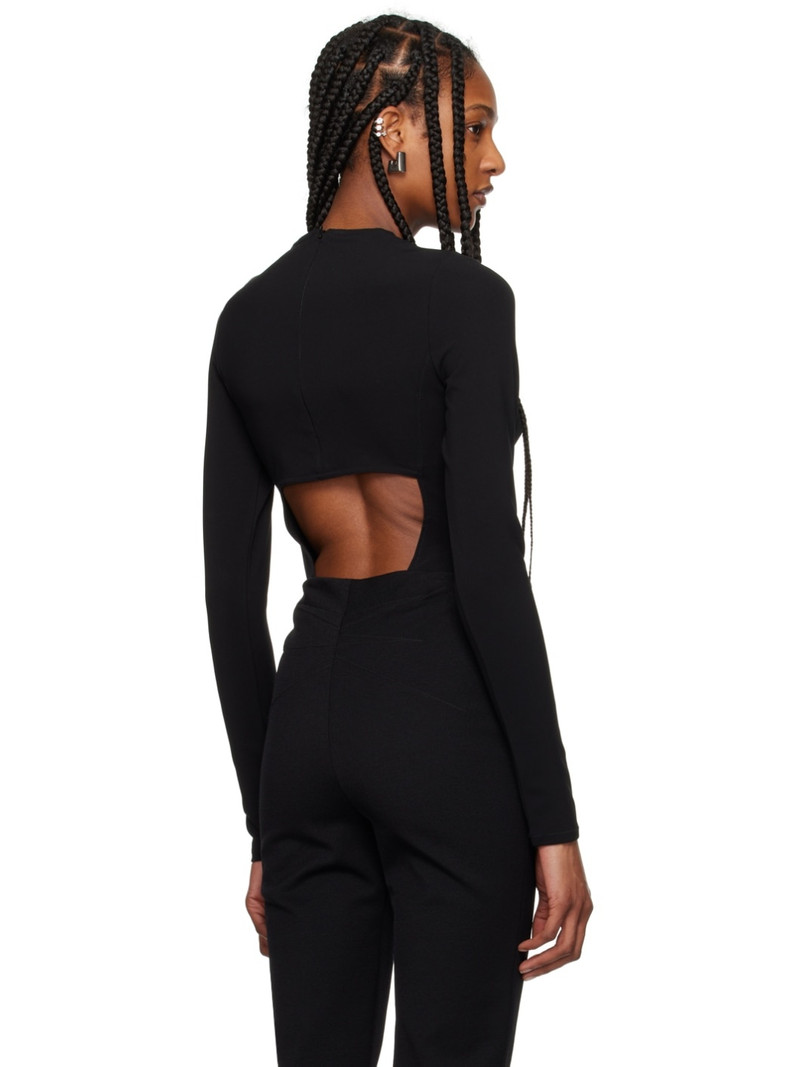 Black Cone Bra Bodysuit 3