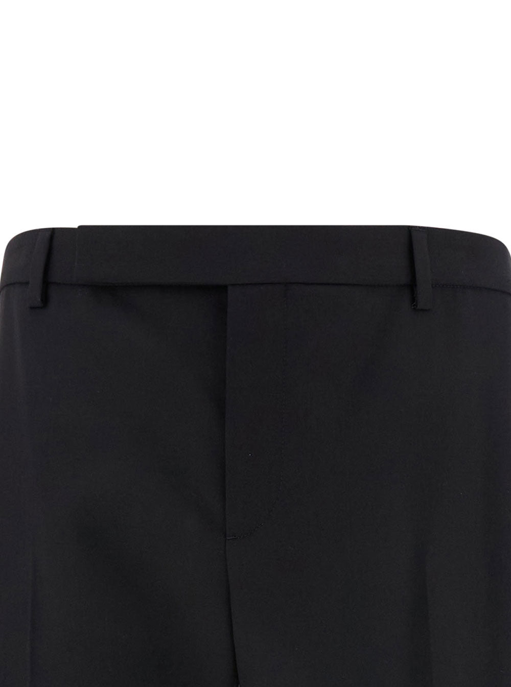 Saint Laurent Men Black Tailored Pants With Front Pinces In Wool Man - 3