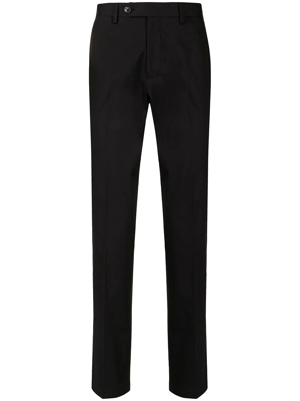 straight-leg cotton trousers - 1