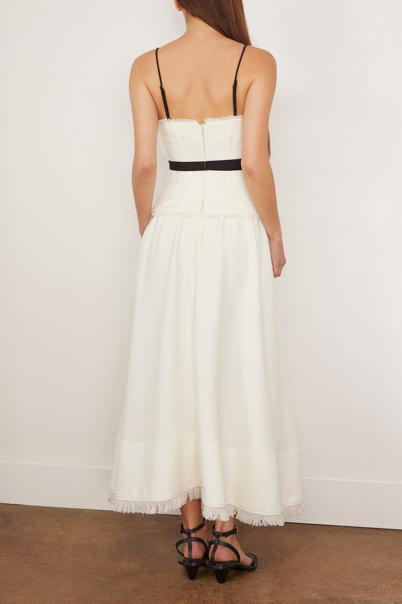 Quinlin Bustier Midi Dress in Snow Multi 4