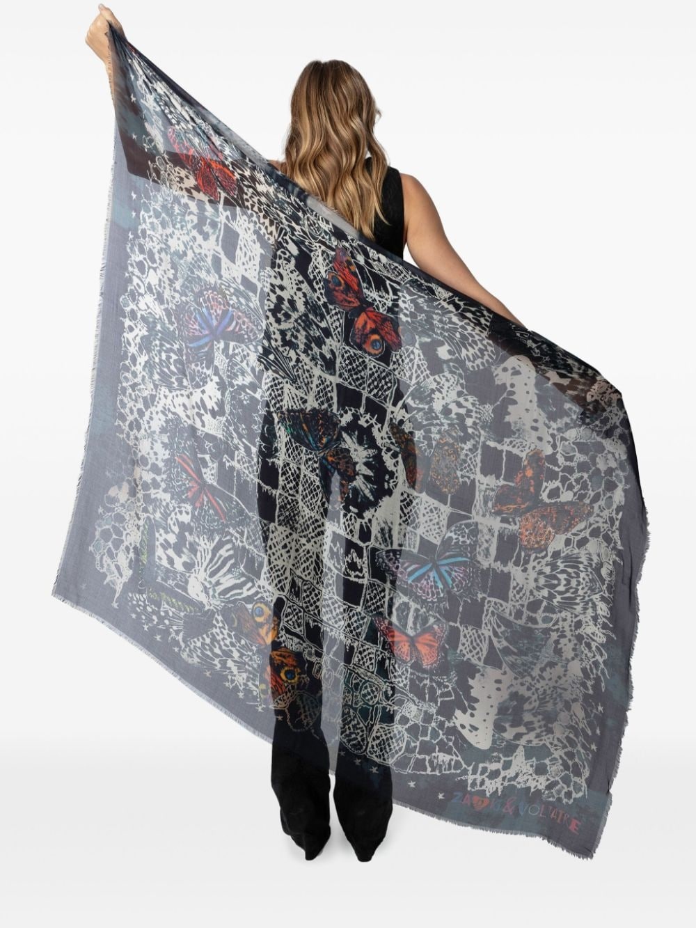 Kerry printed modal scarf - 5