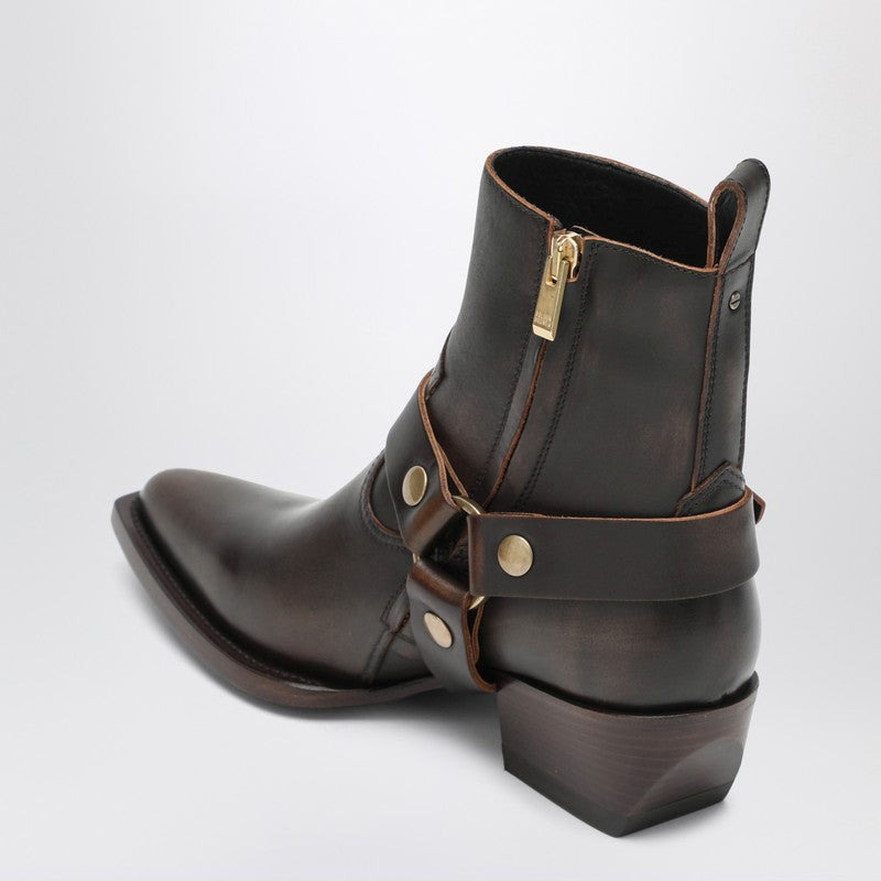 Golden Goose Debbie Boot Brown With Removable Buckle Women - 2