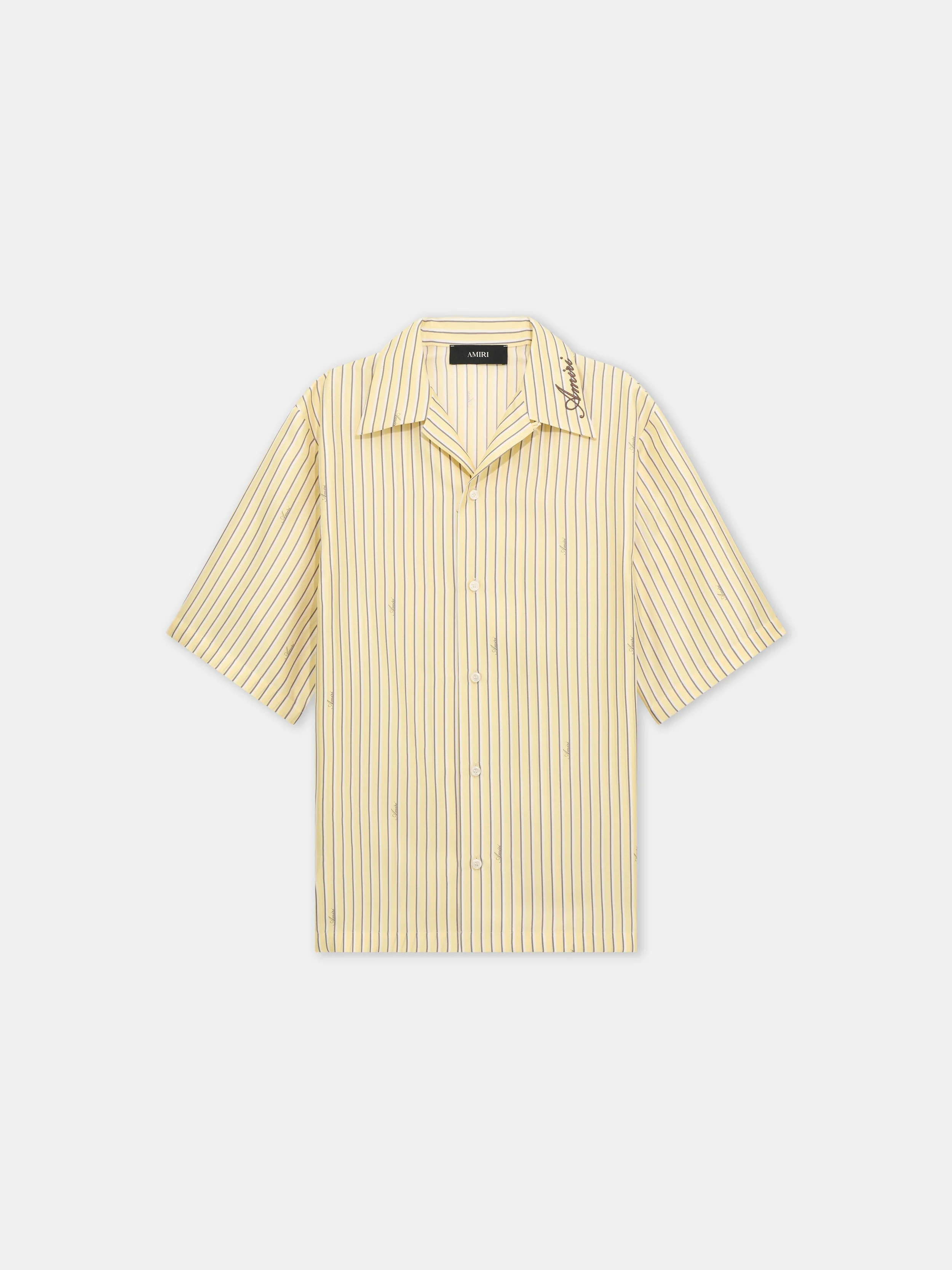 AMIRI SCRIPT BOWLING SHIRT - 1