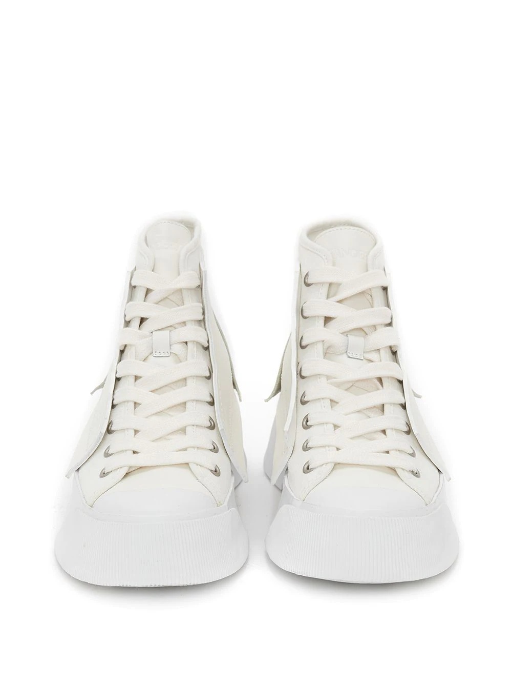 panelled high-top sneakers - 4