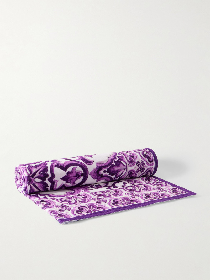 Printed Cotton-terry Beach Towel 1