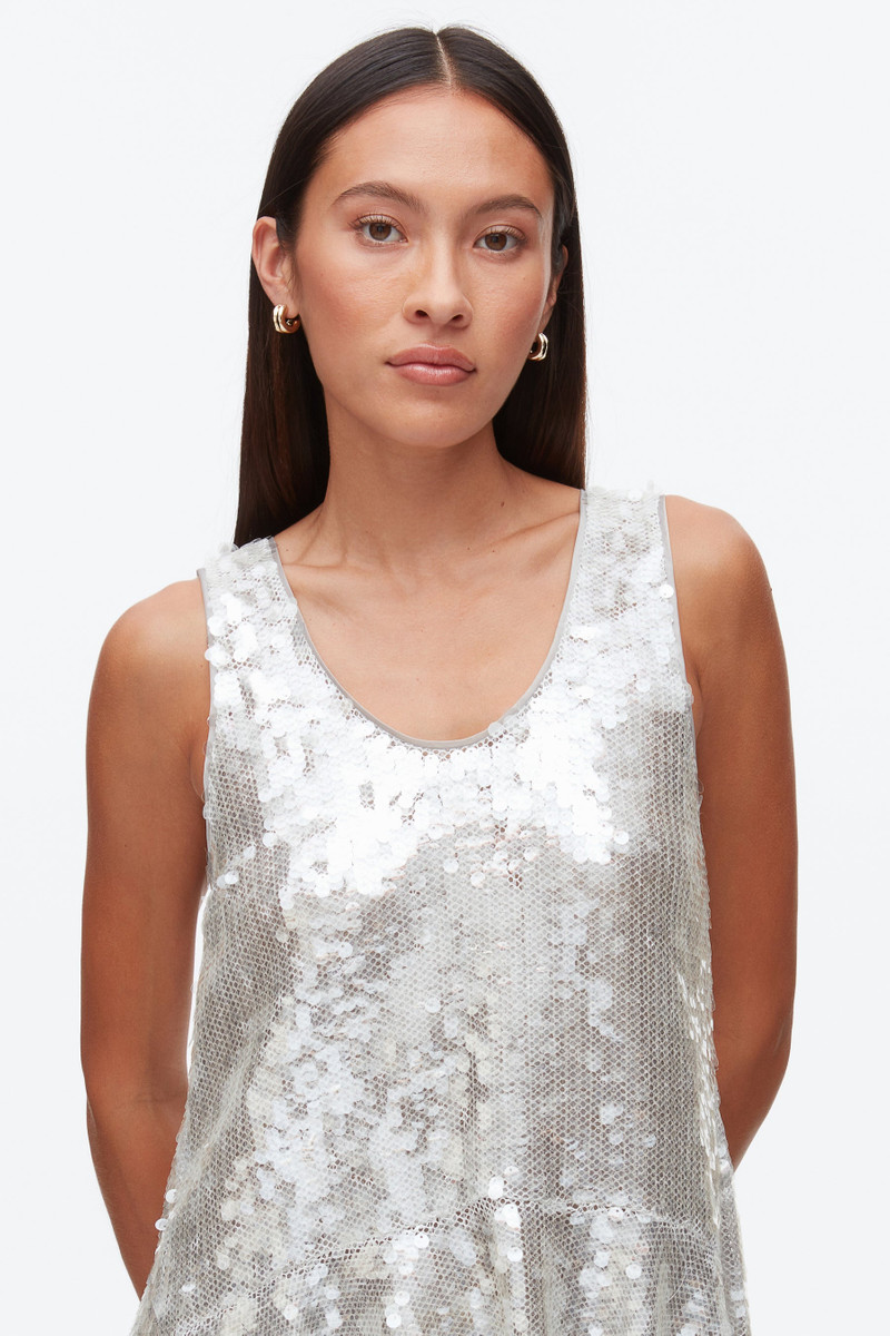 Sequin Tank with Bows 7
