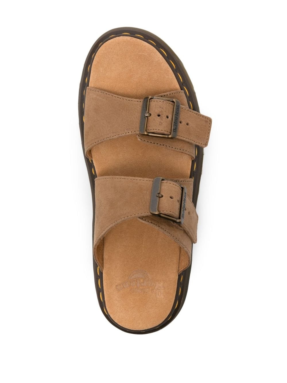 Josef buckled suede slides - 4
