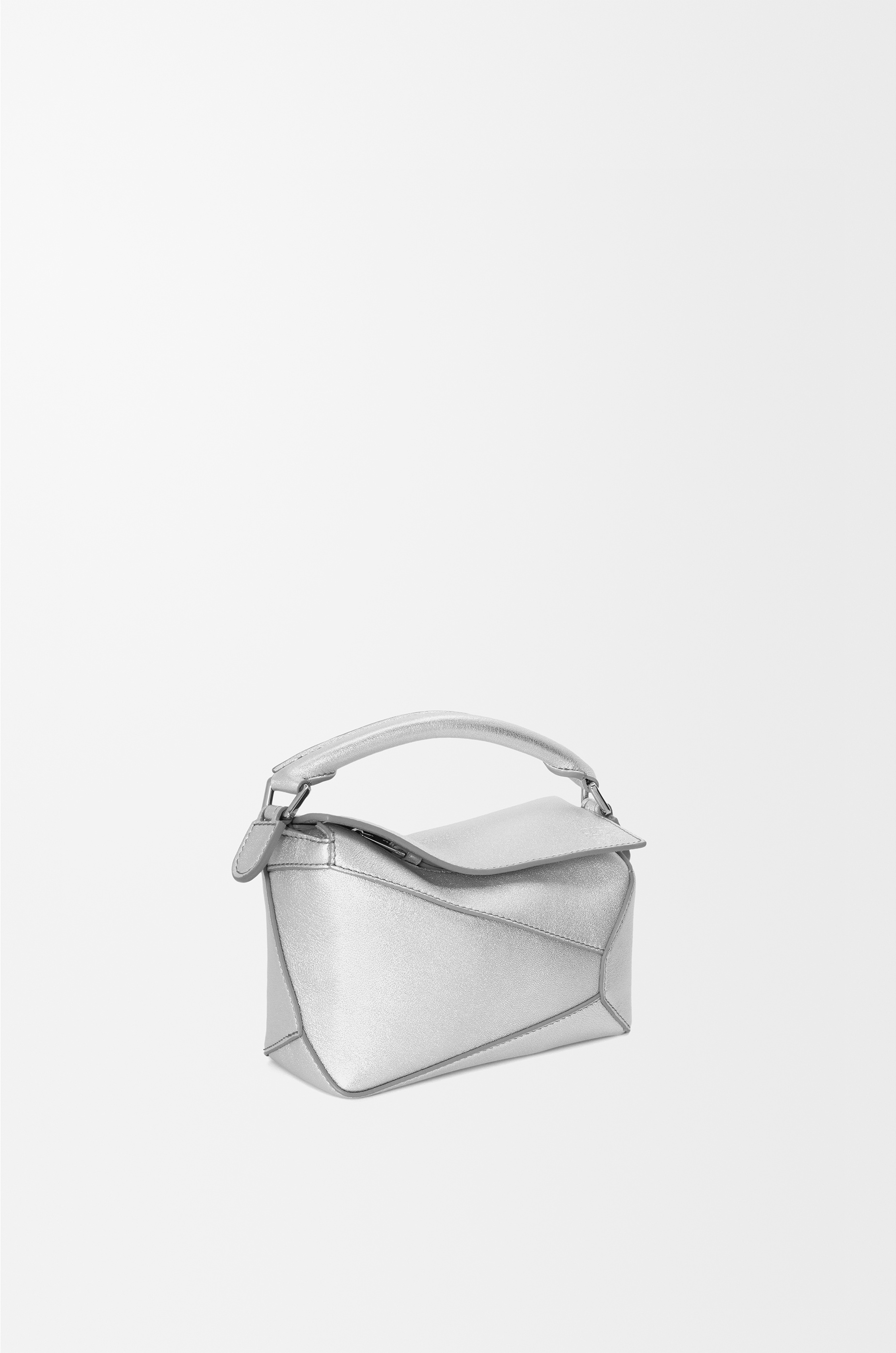 Mini Puzzle bag in laminated lambskin - 4