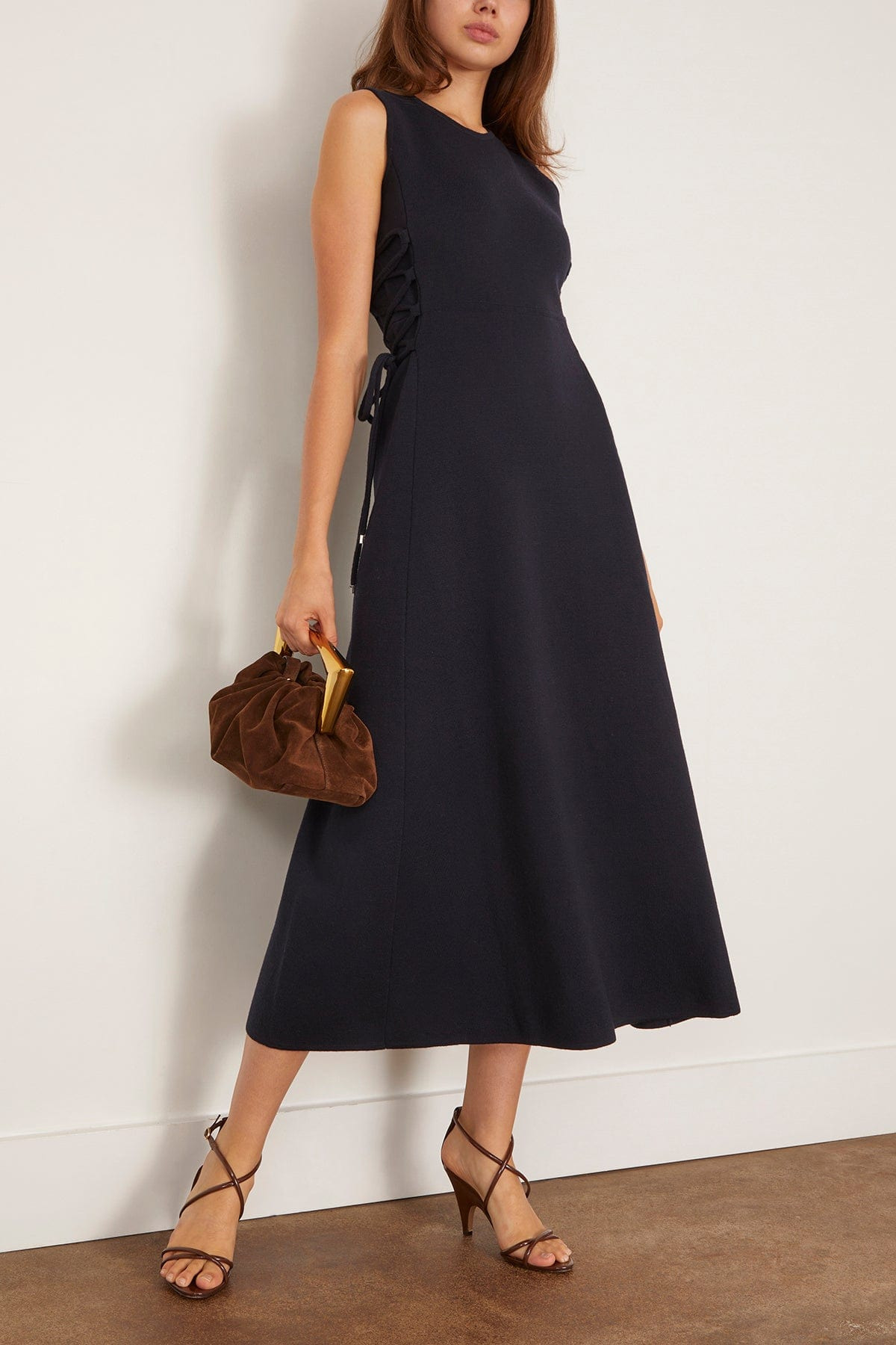 Delfi Knitted Dress in Ultramarine - 2