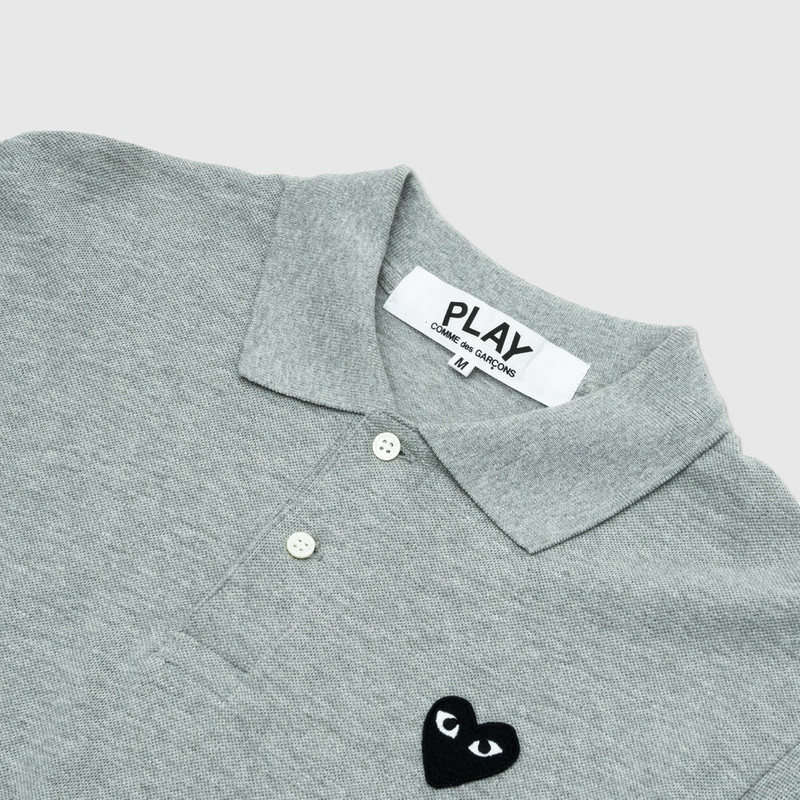 Comme des Garçons PLAY BLACK HEART PLAY POLO SHIRT outlook