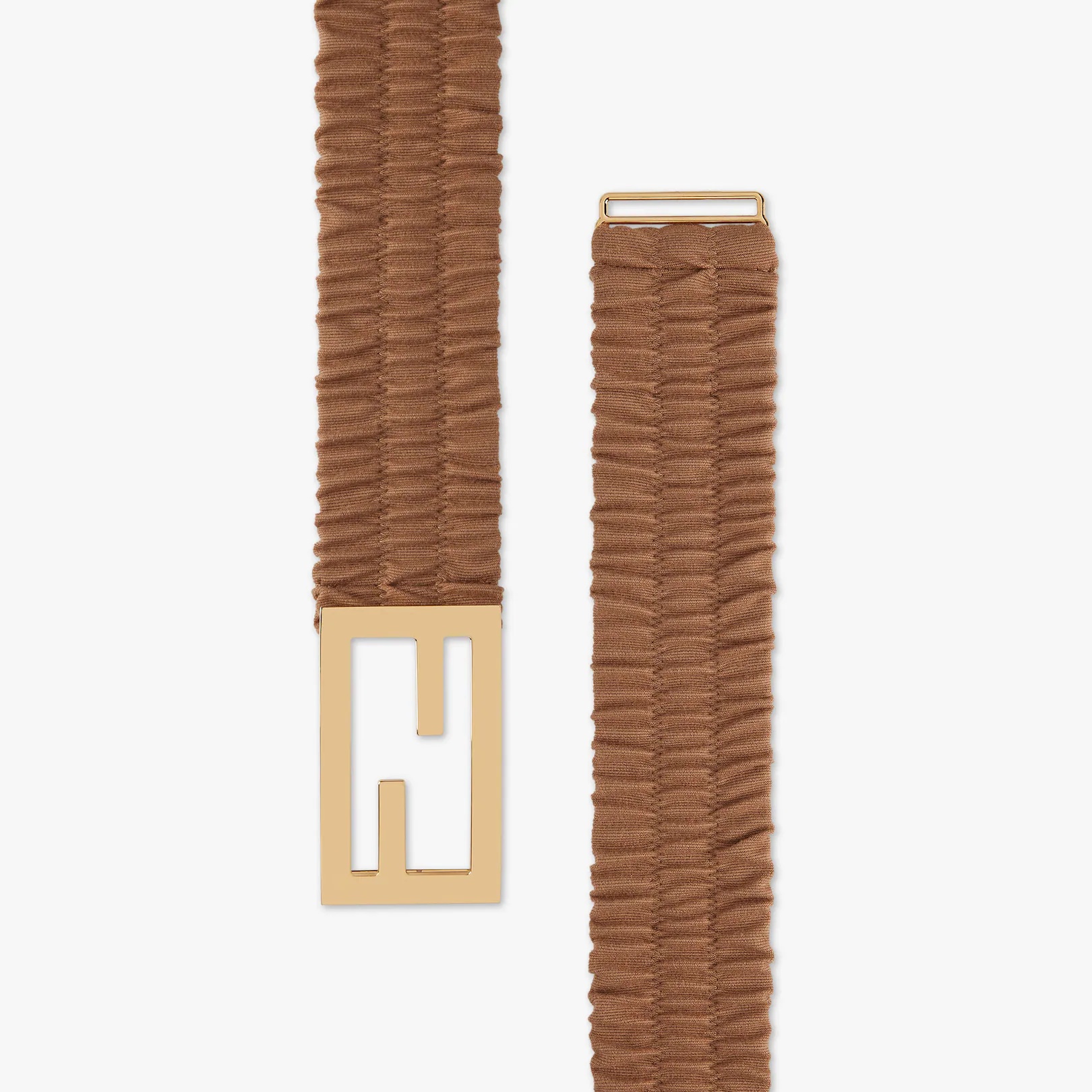 Brown jersey belt - 2