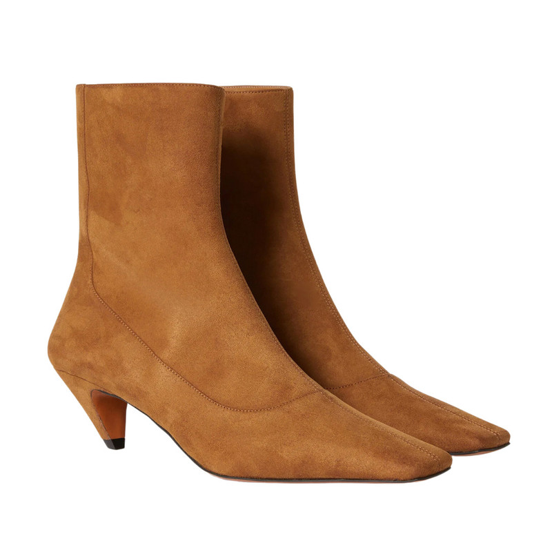 Stella McCartney Pecan Suede Spur Bootie outlook