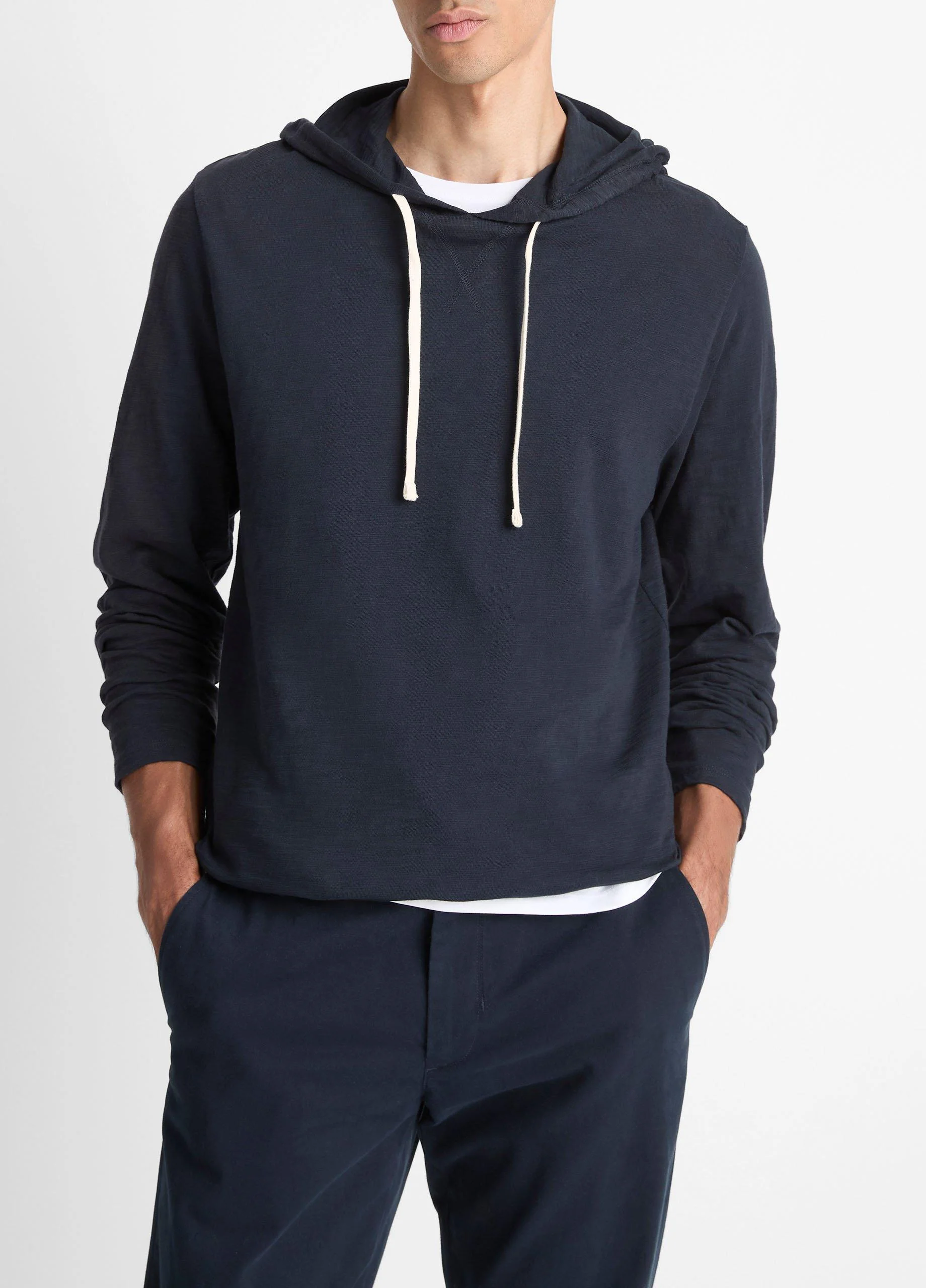 Textured Cotton Hoodie - 1